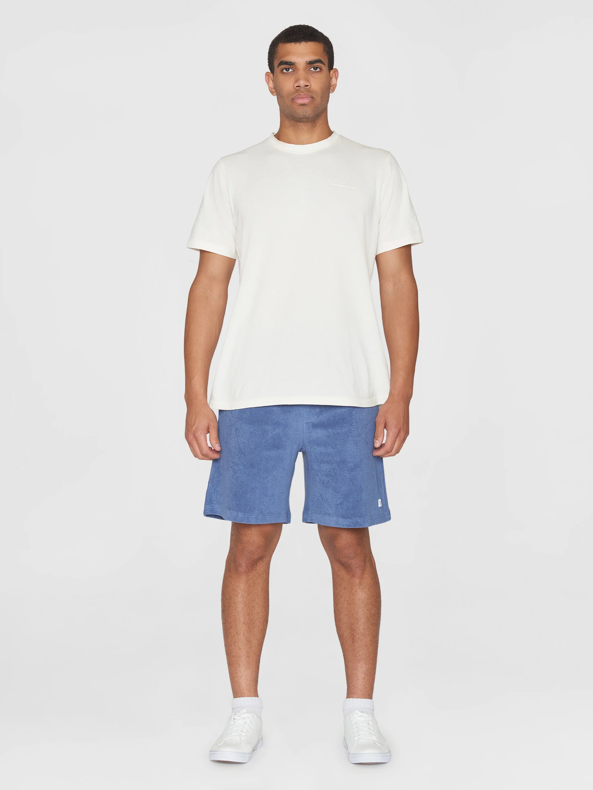 Casual terry shorts - Moonlight Blue - Image 4