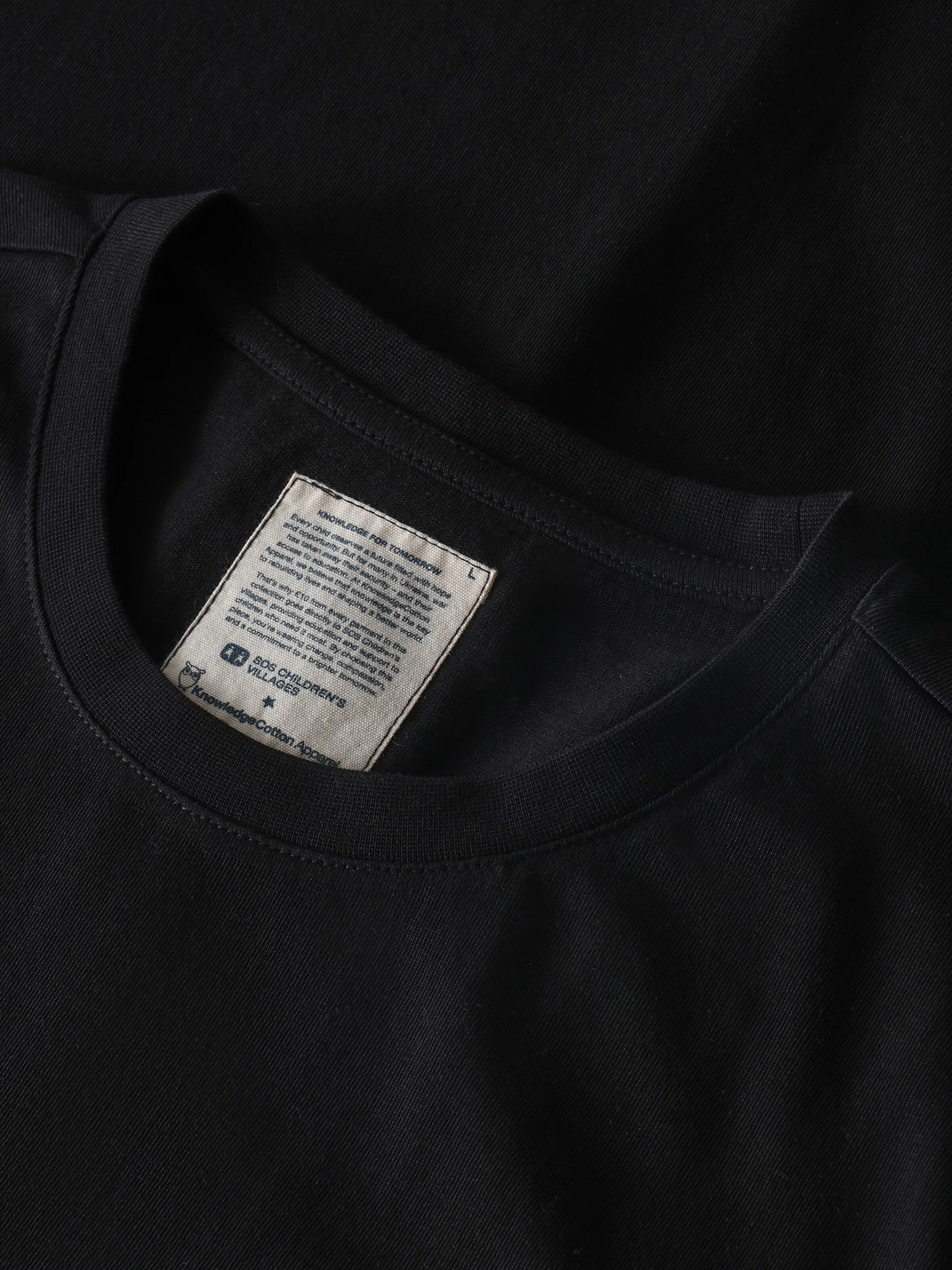 Chest embroidery t-shirt - Black Jet - Image 4