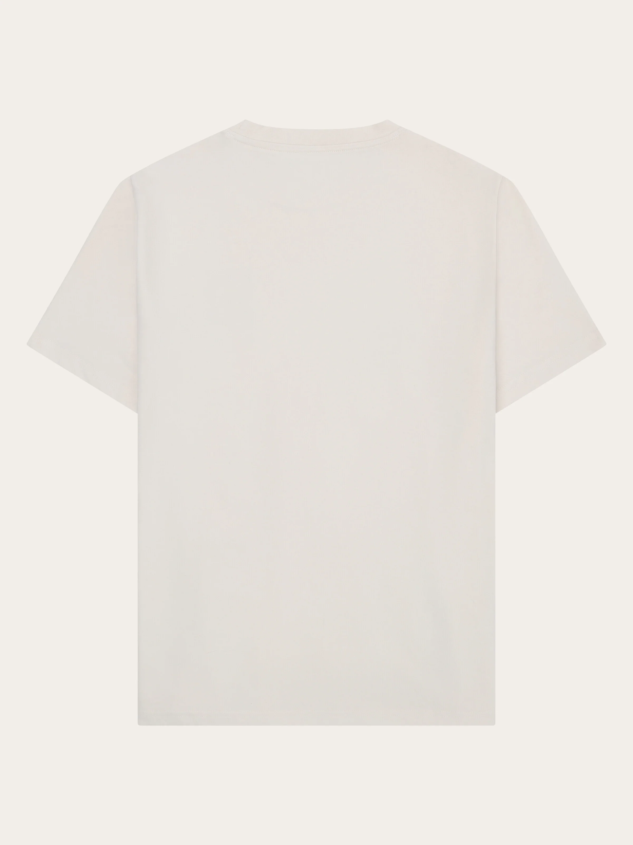 Chest print t-shirt - Egret - Image 5