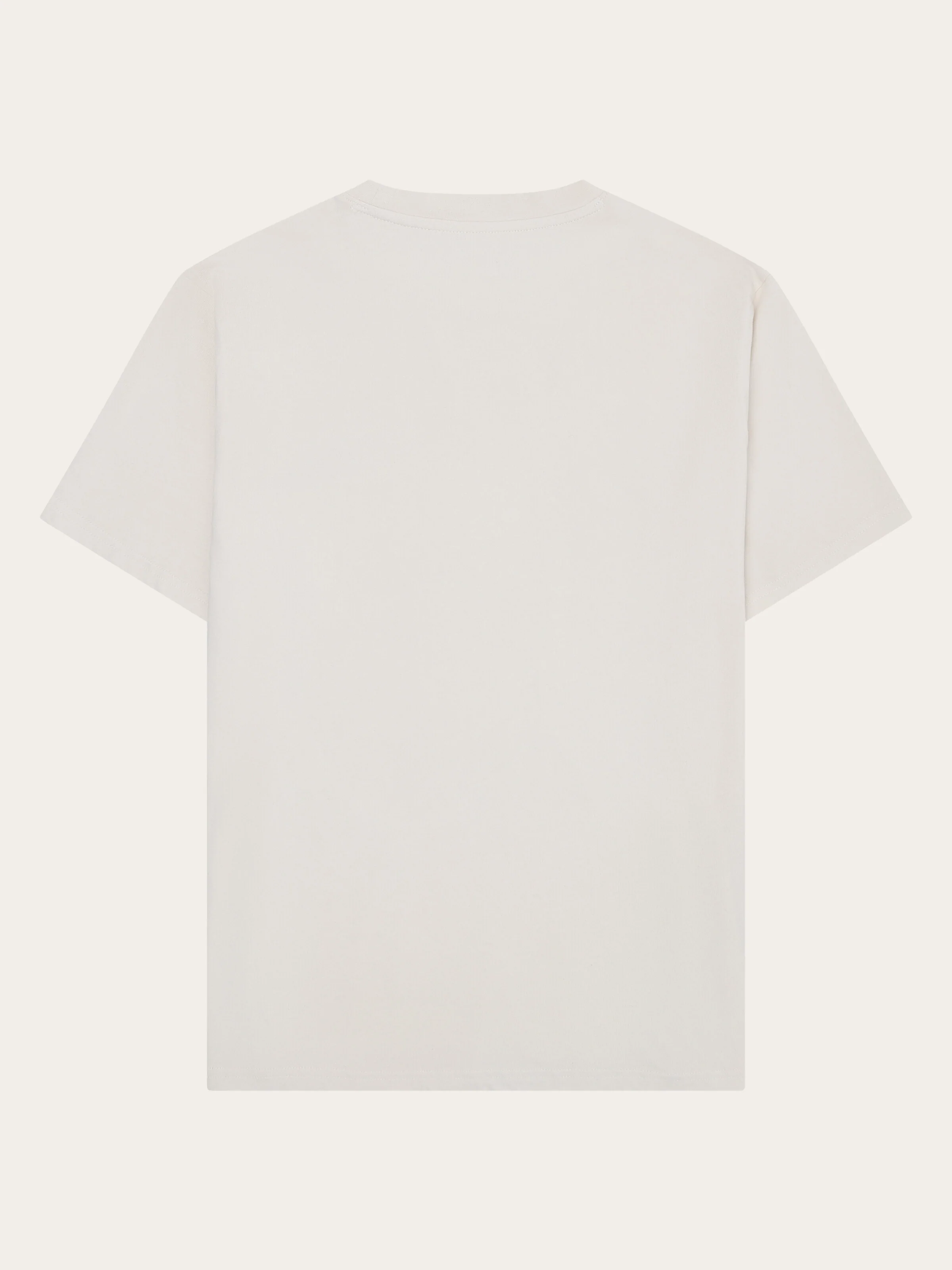 Chest print t-shirt - Egret - Image 6