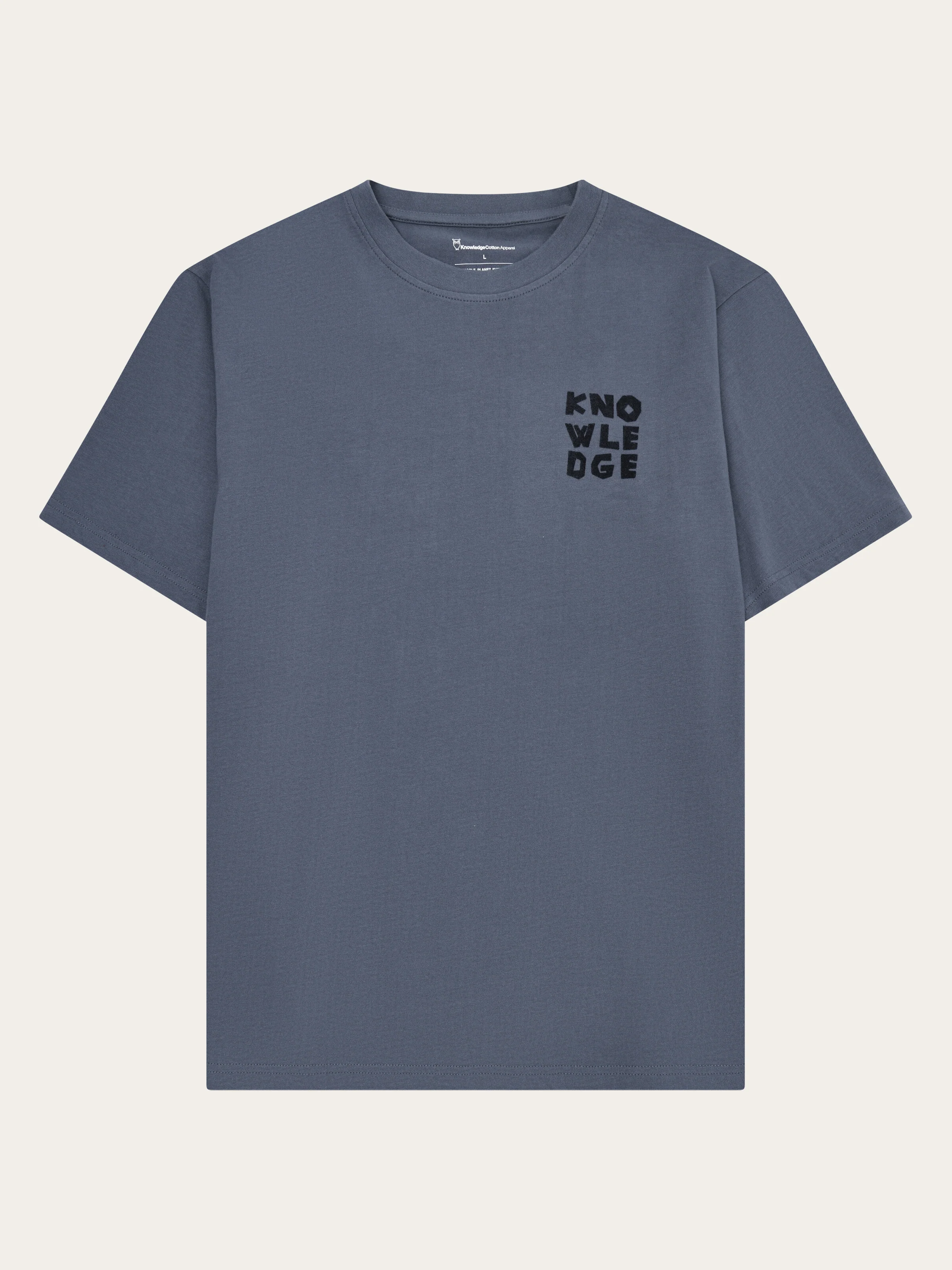Chest print t-shirt - Vintage Indigo