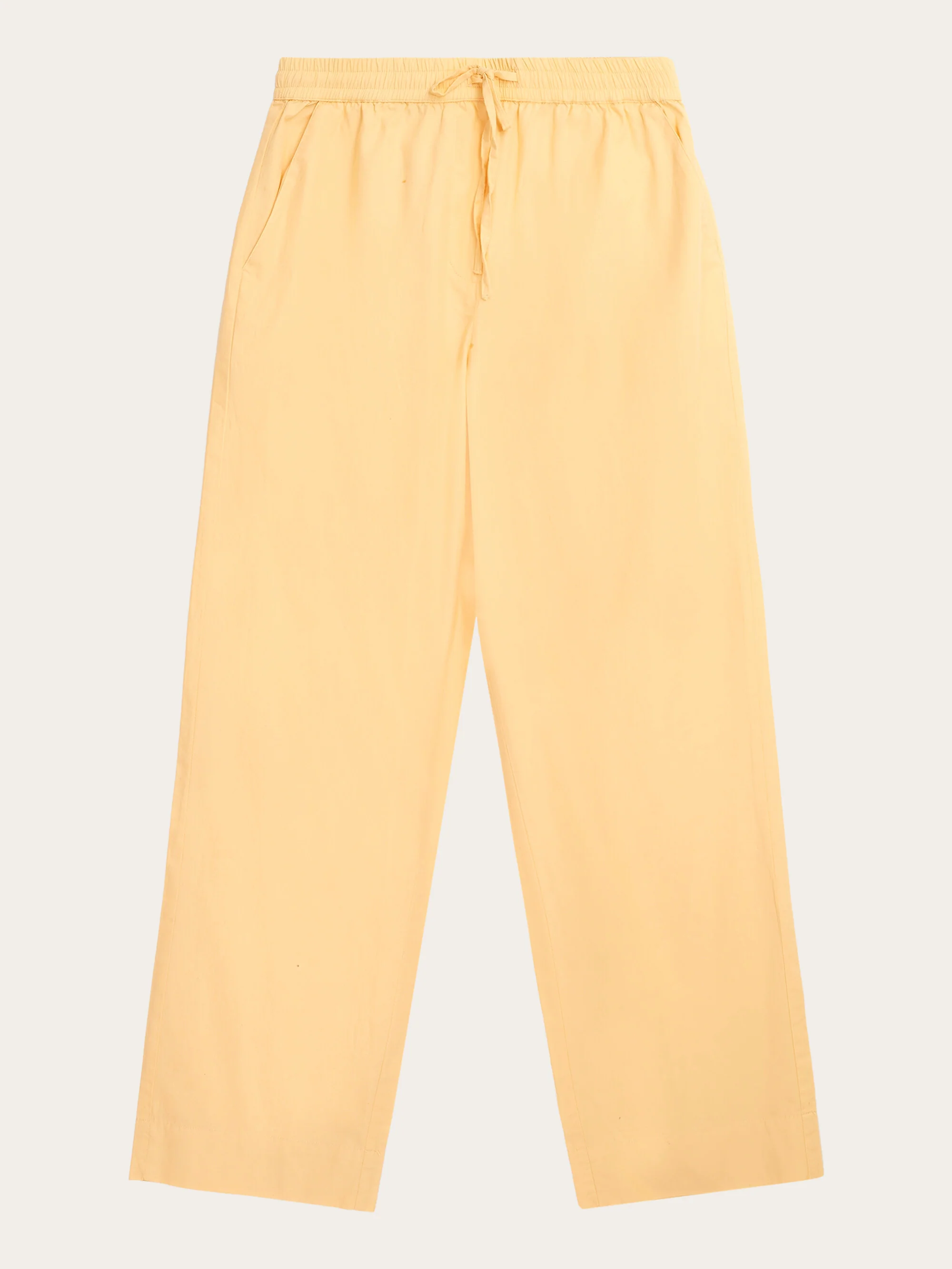 CHLOE barrel high-rise poplin elastic waistband pants - Impala