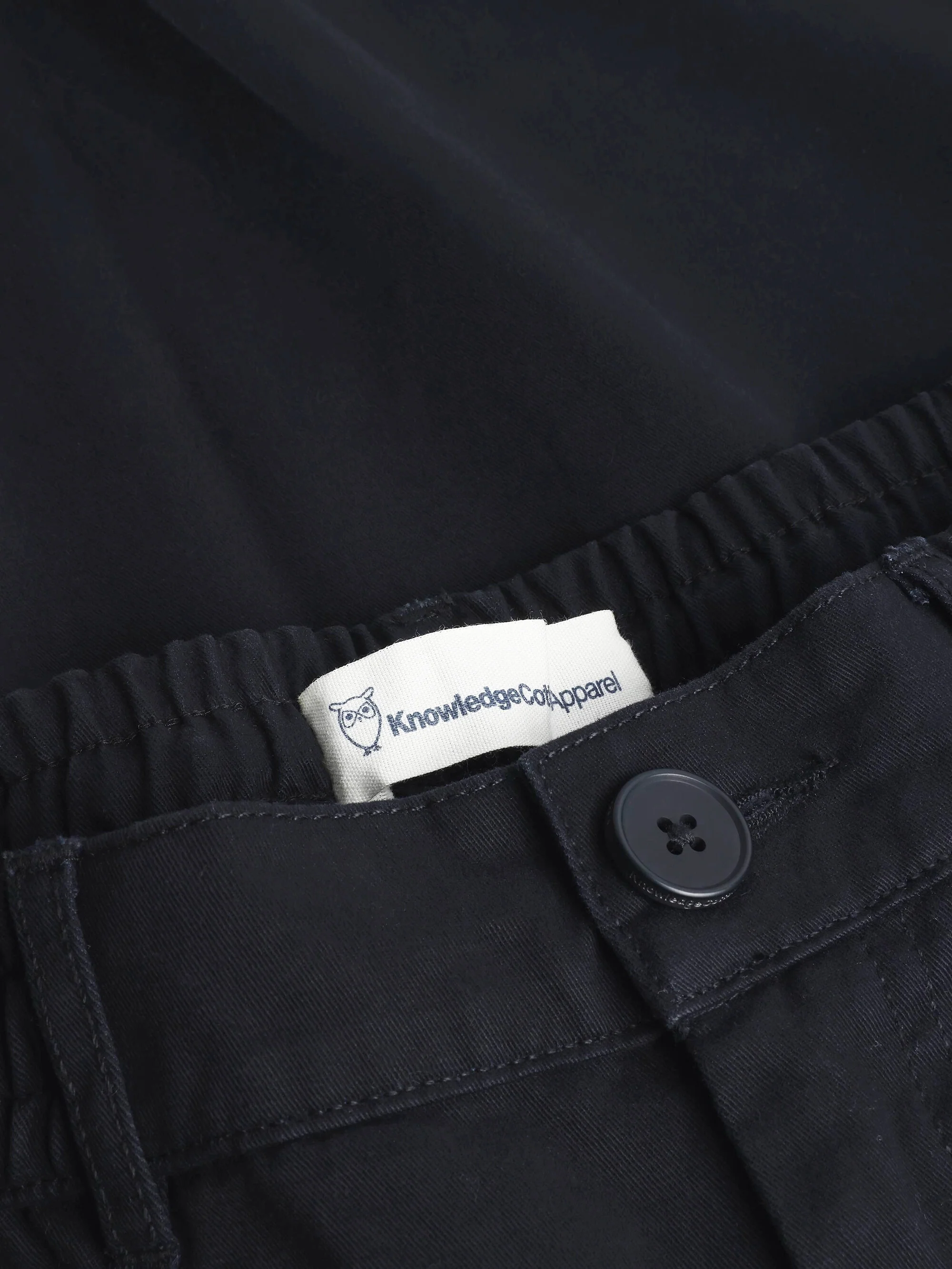 CHLOE barrel mid-rise twill chino - GOTS/Vegan - Black Jet - Image 3