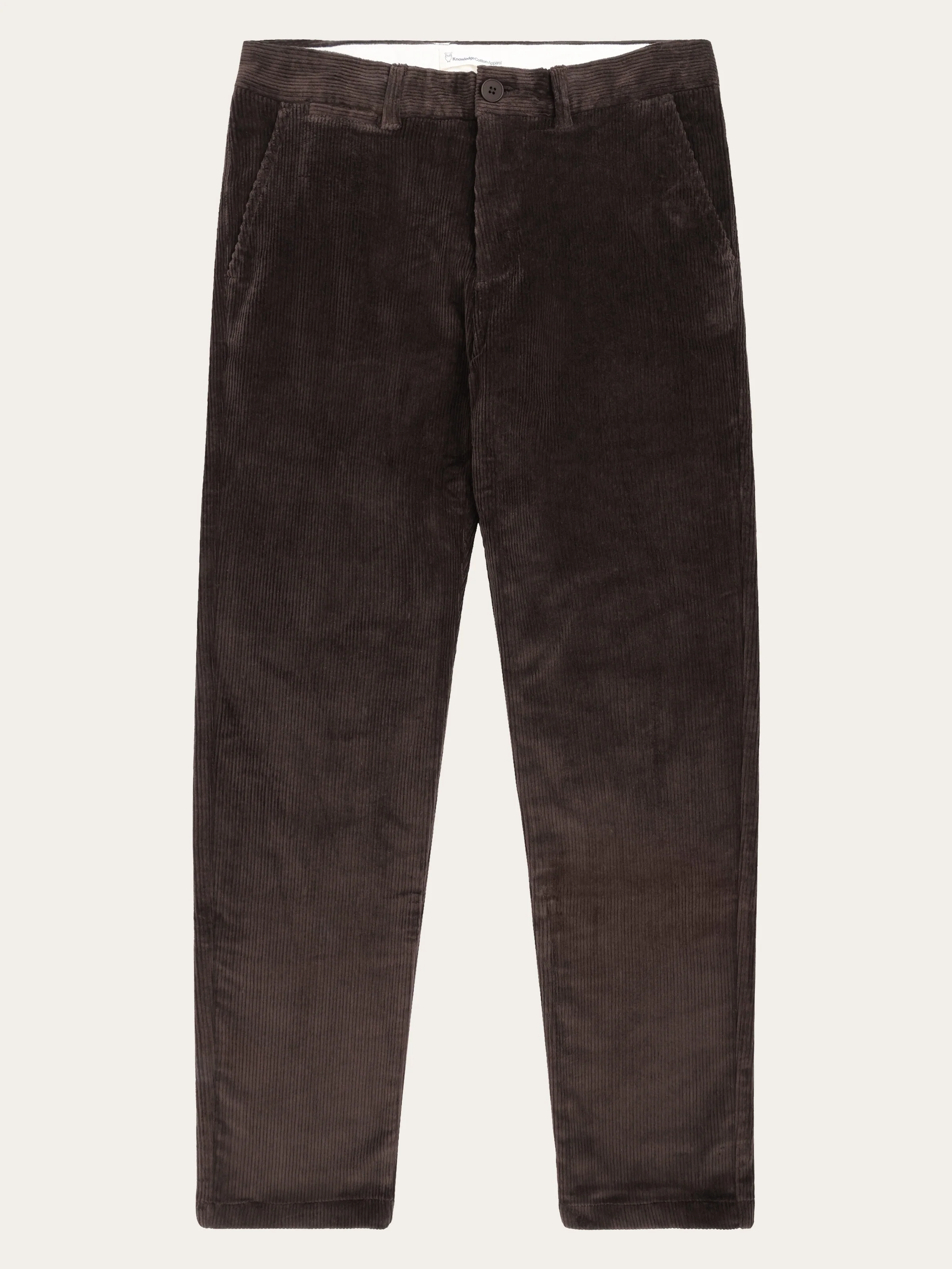 CHUCK regular 8-wales corduroy chino pants - Chocolate Torte