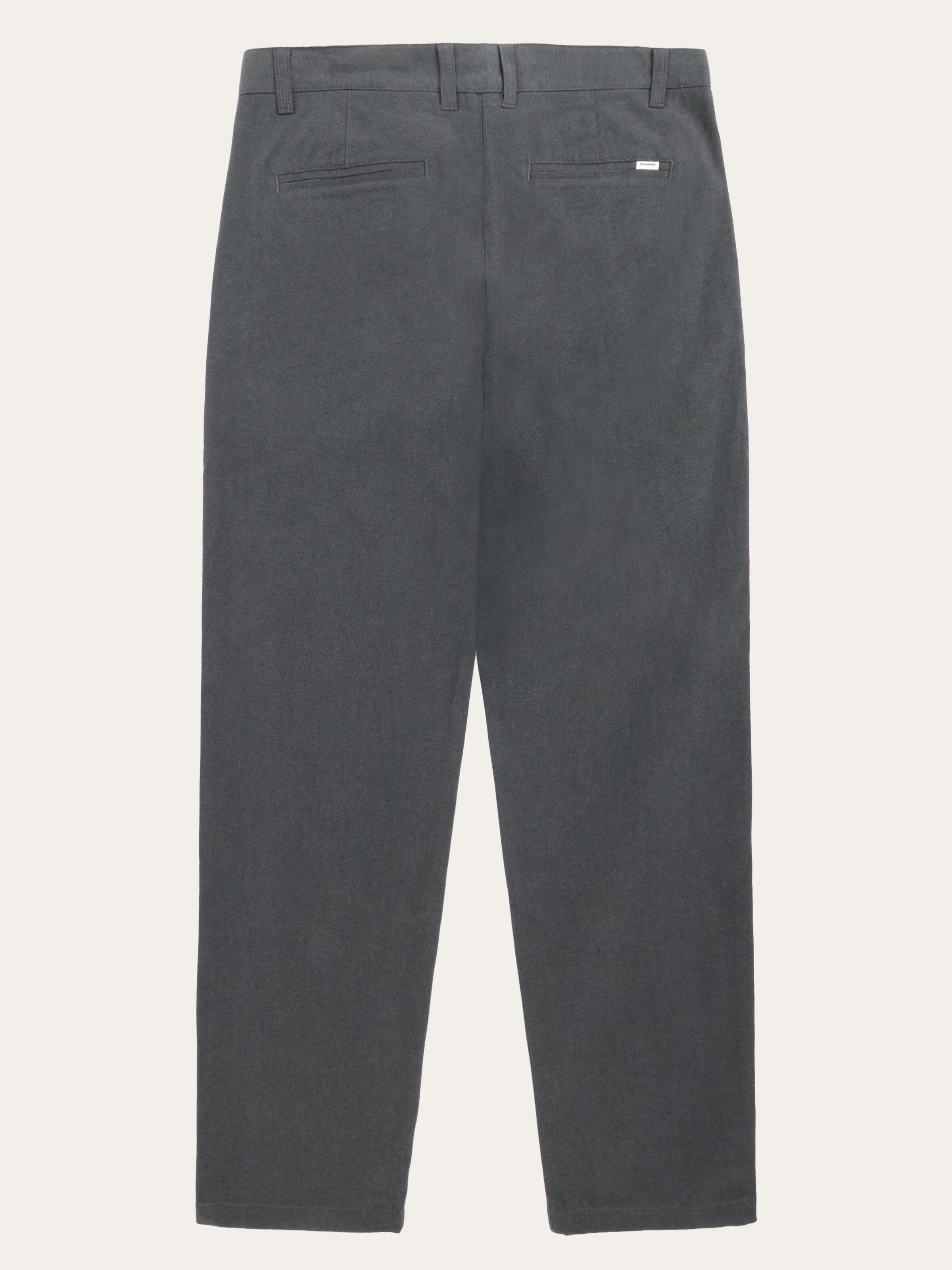 CHUCK regular flannel chino pants - Gray Pinstripe - Image 2