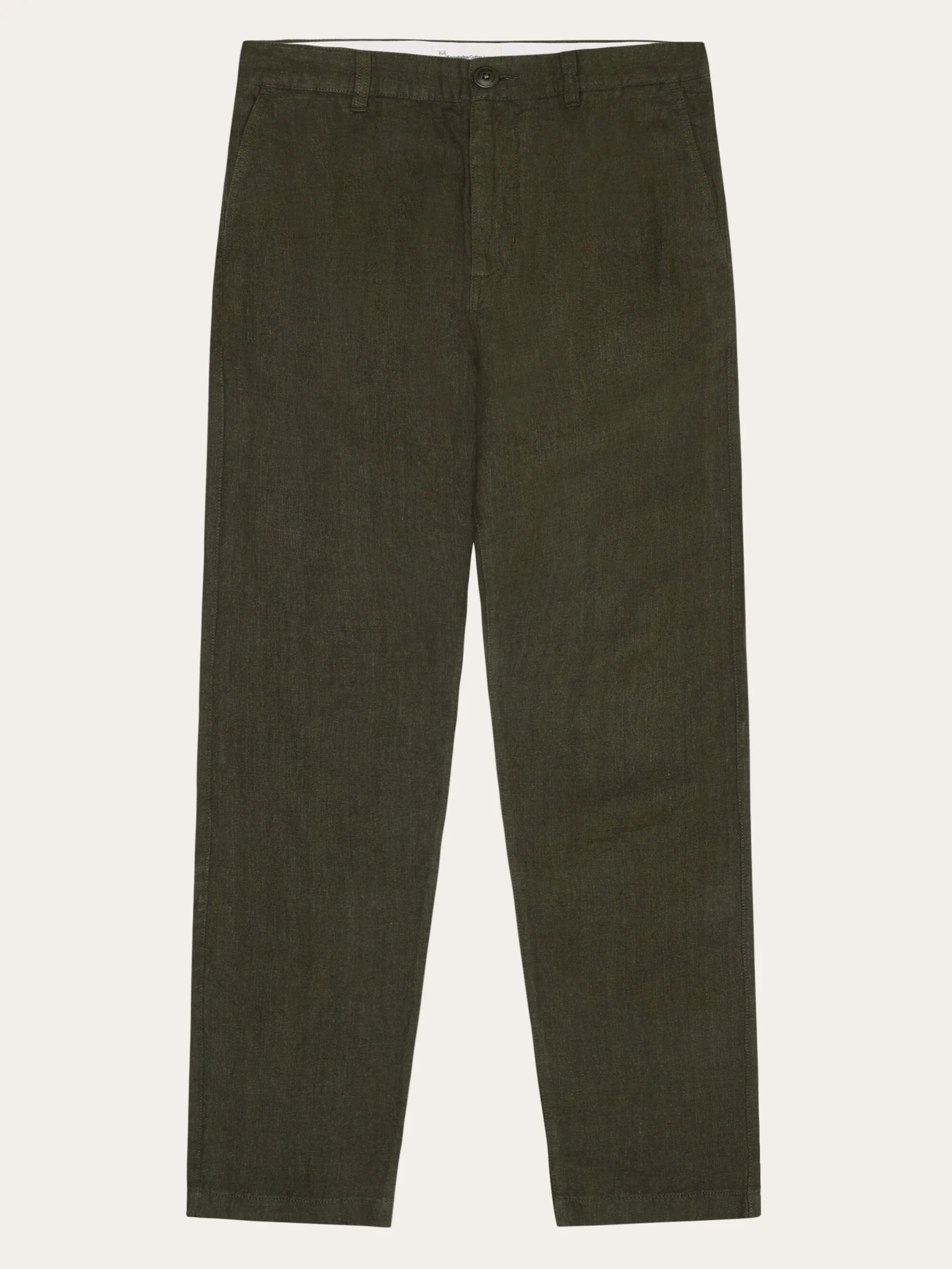 Chuck regular linen pants - Burned Olive