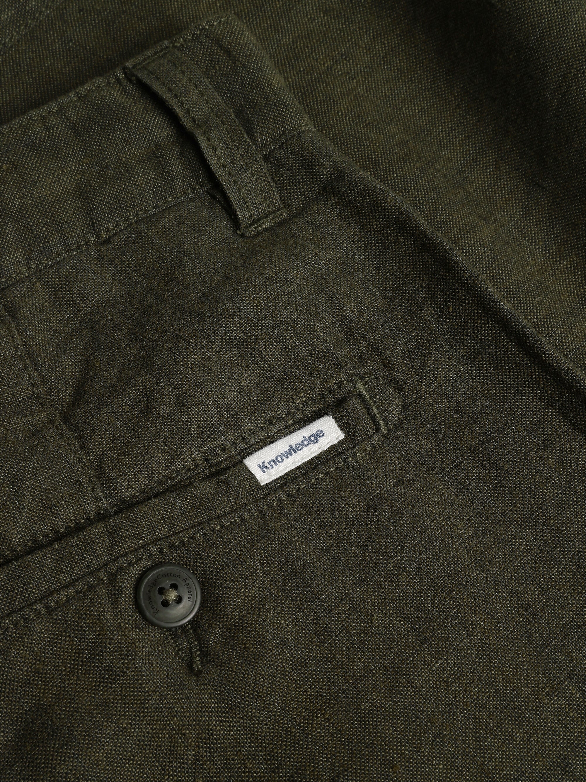 Chuck regular linen pants - Burned Olive - Image 5