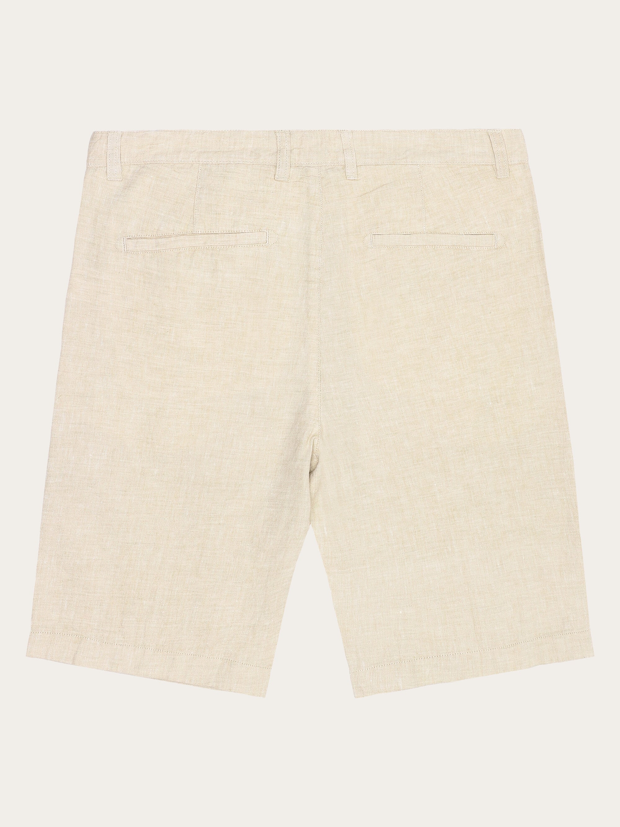 Chuck regular linen shorts - Yarndyed Light feather gray - Image 5
