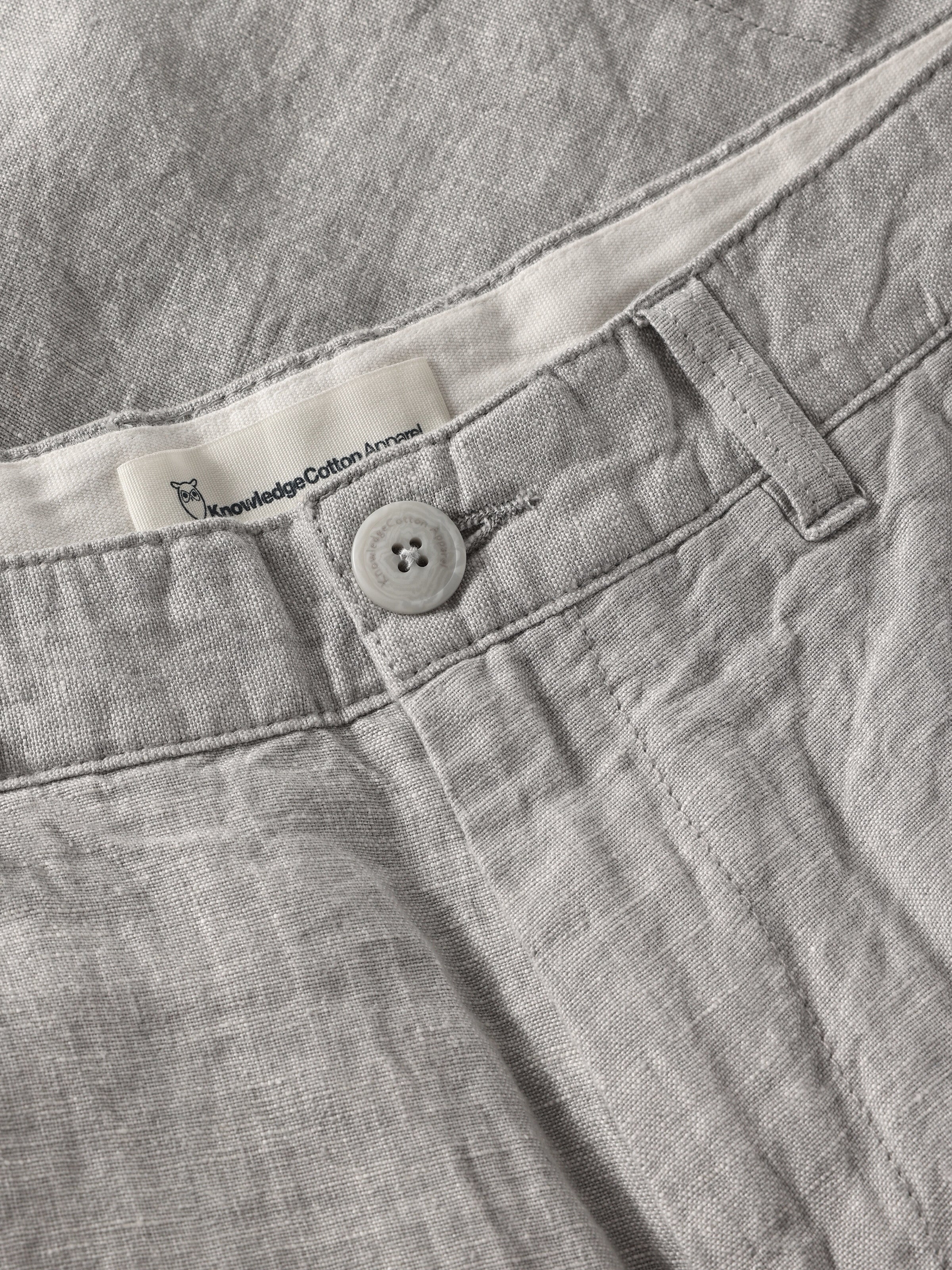 Chuck regular linen shorts - Yarndyed Ultimate Grey - Image 2