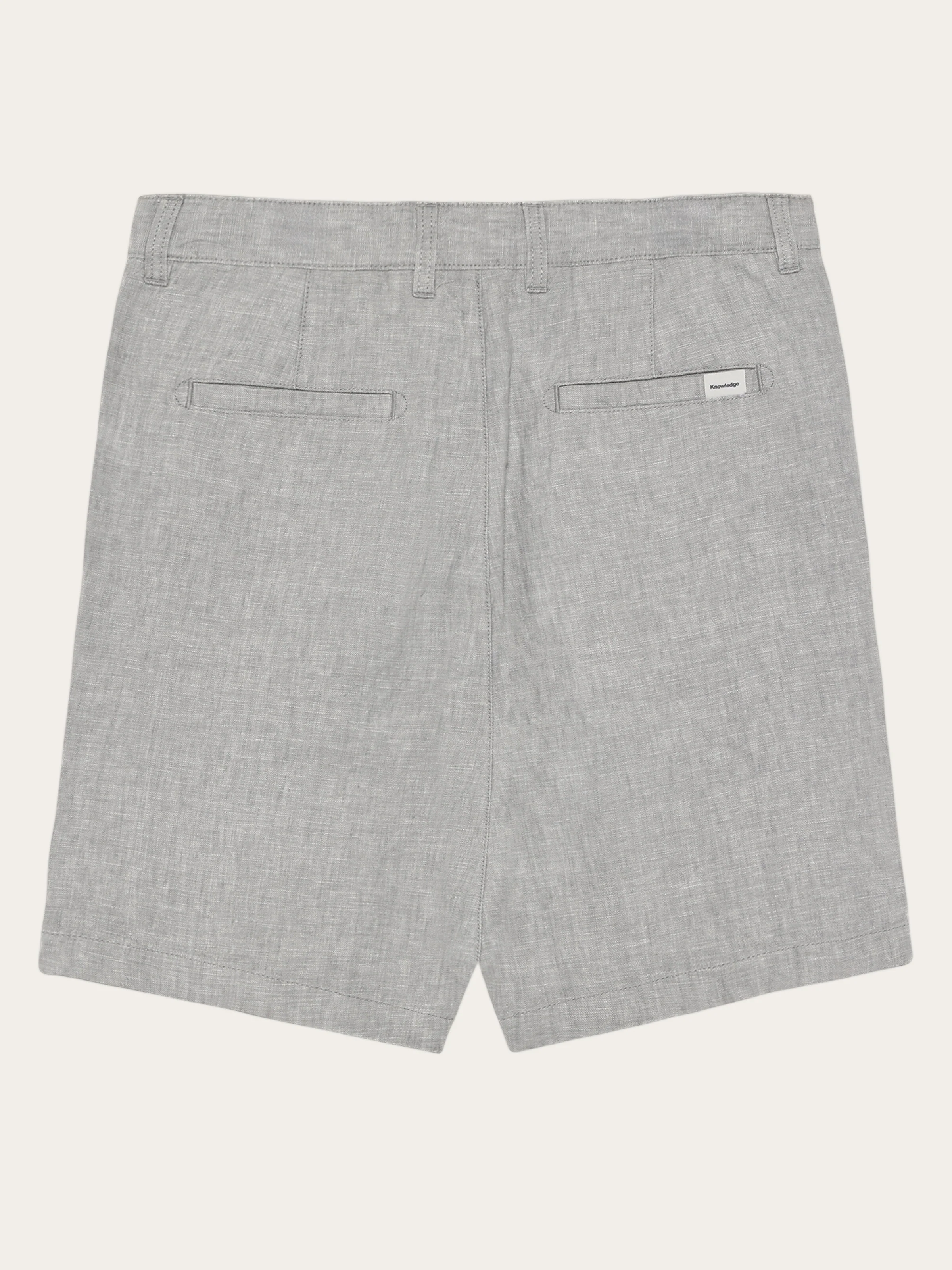 Chuck regular linen shorts - Yarndyed Ultimate Grey - Image 3