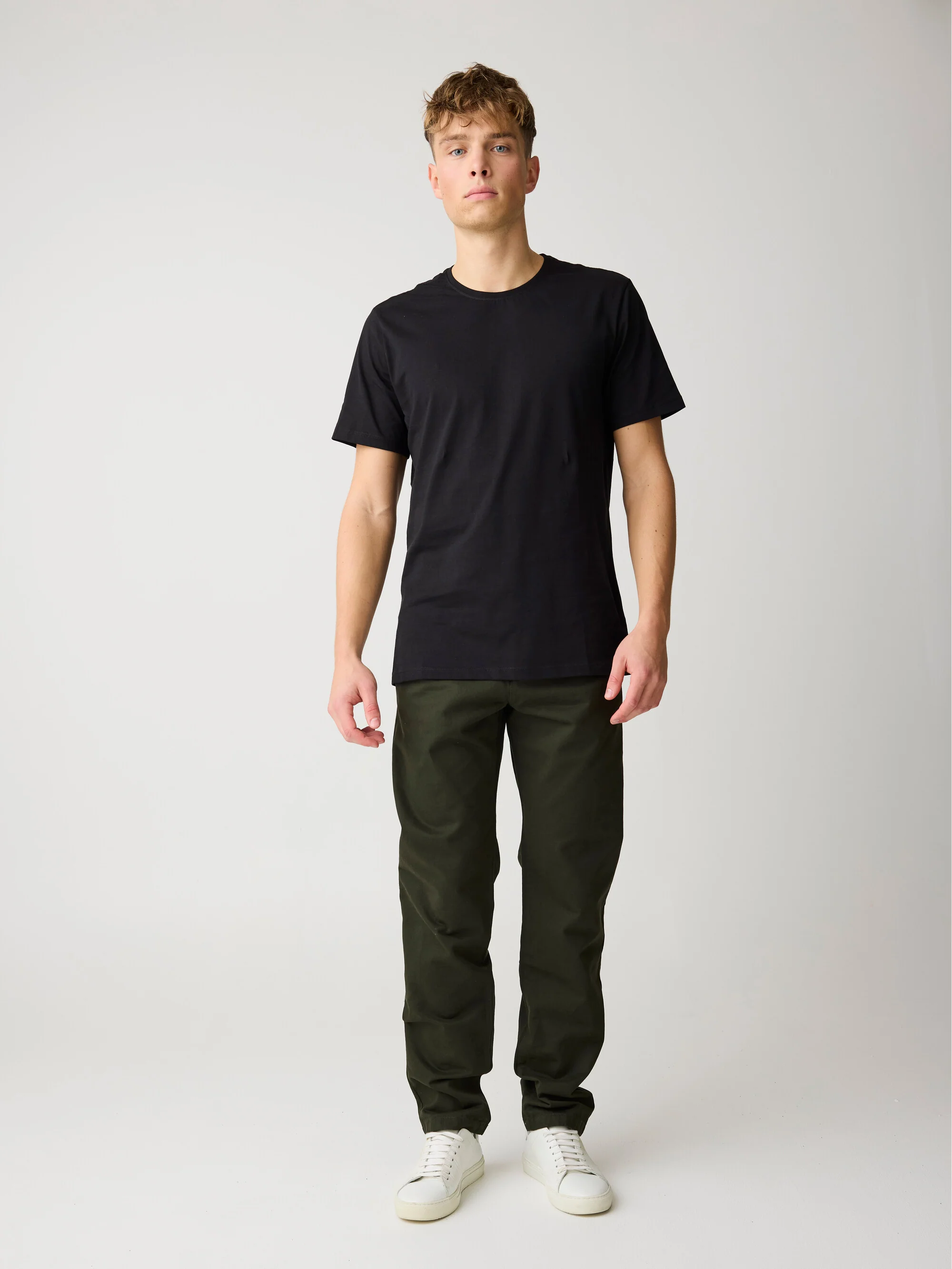CHUCK regular twill chino pants - Forest Night - Image 2