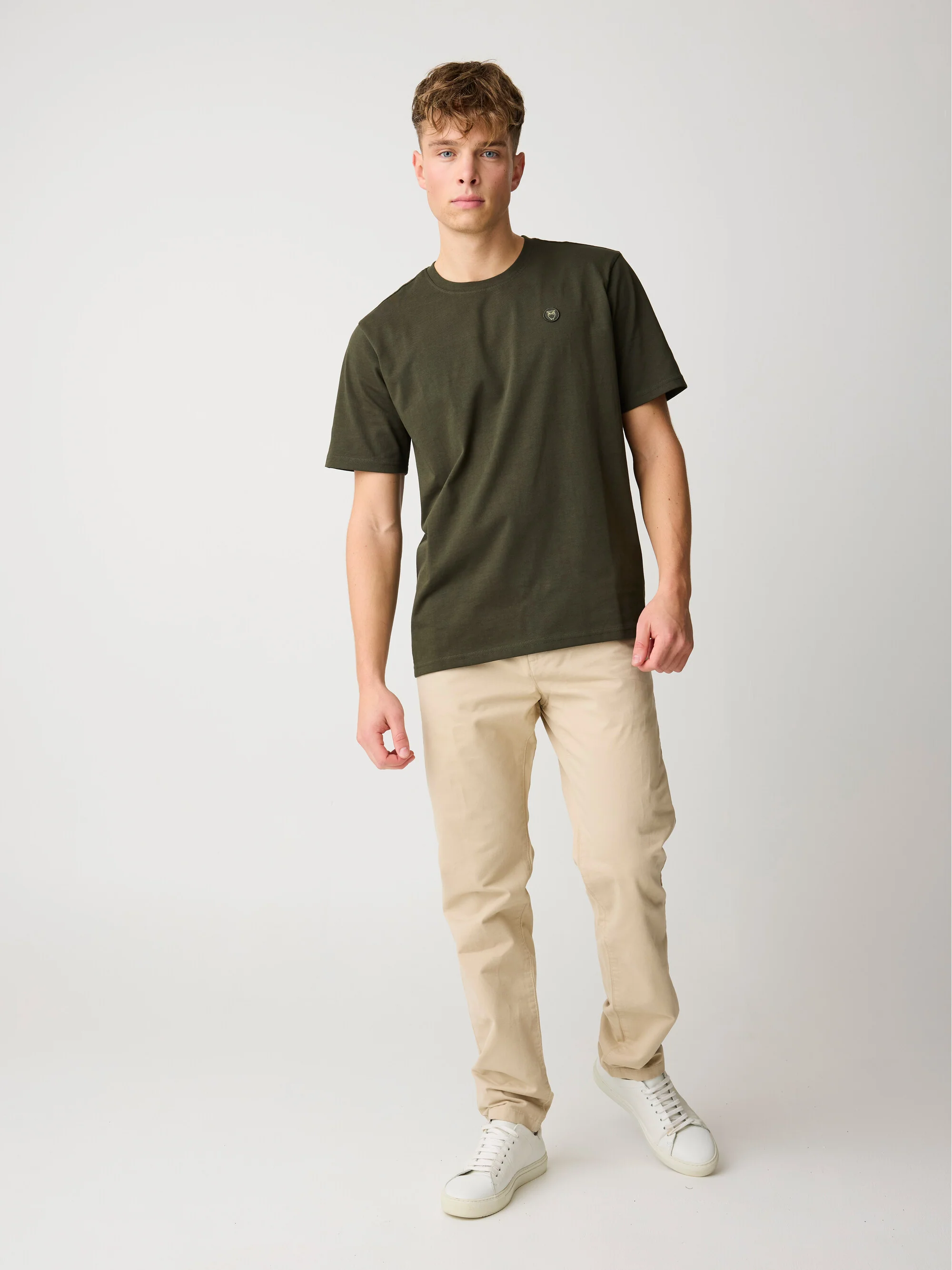 CHUCK regular twill chino pants - Light feather gray - Image 2