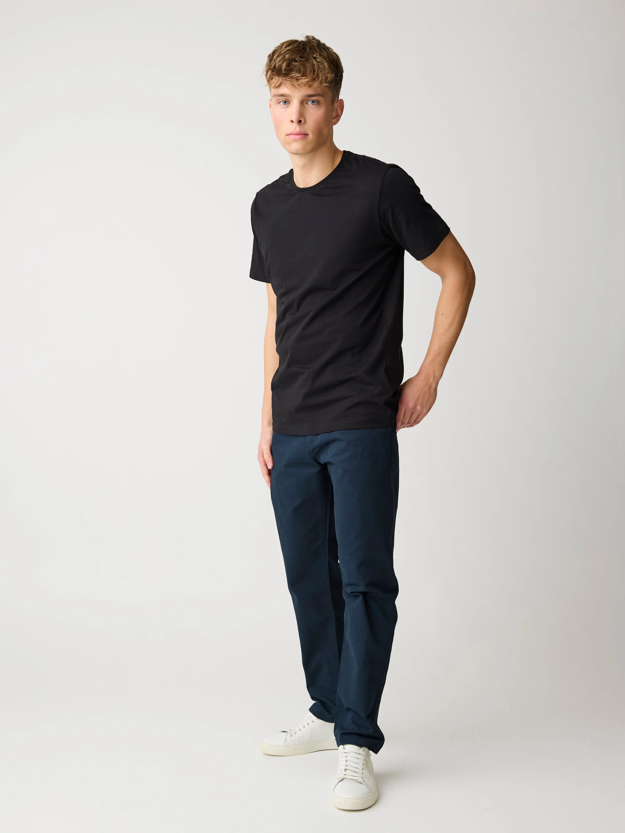 CHUCK regular twill chino pants - Total Eclipse - Image 3