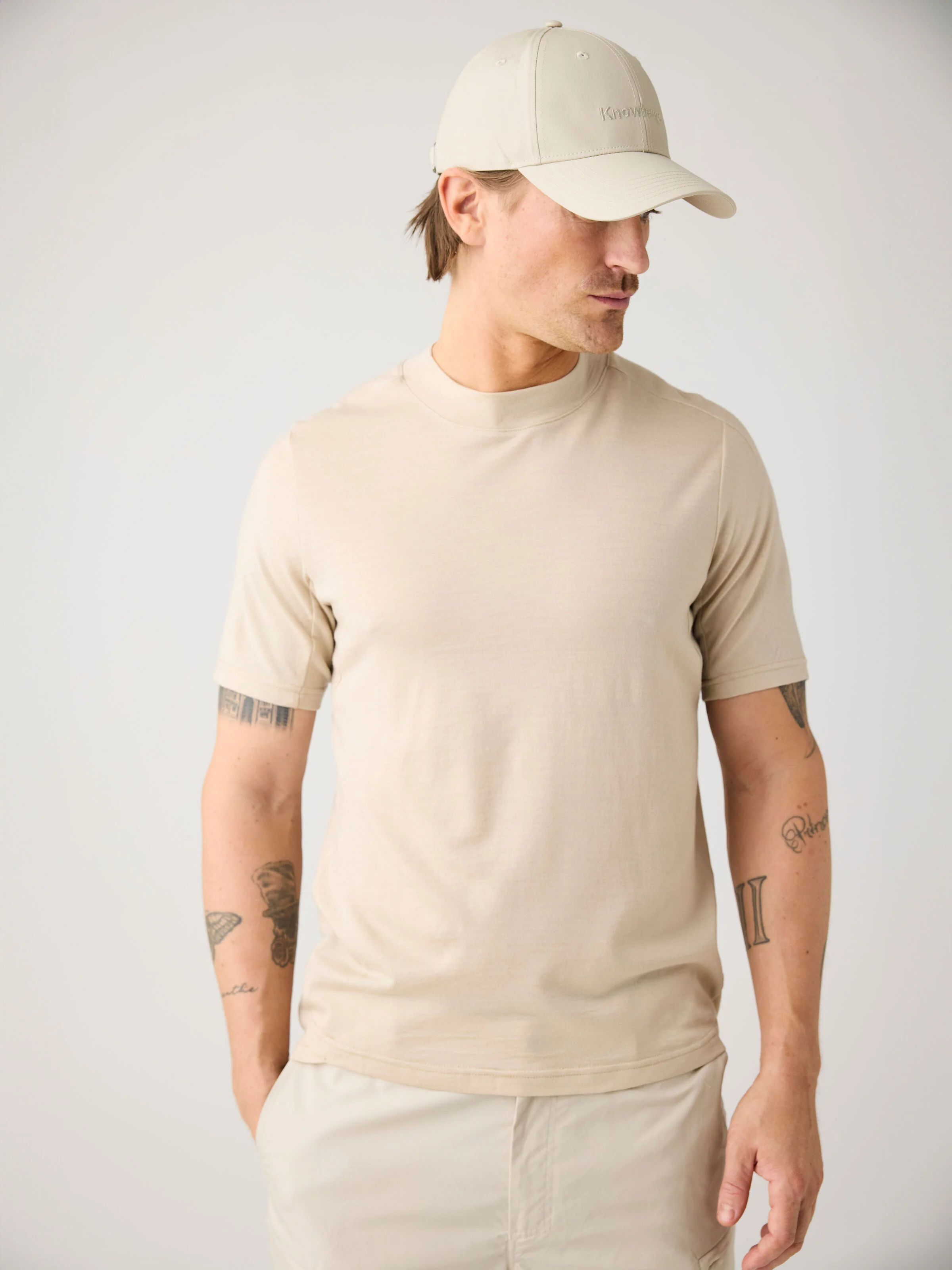 Dynamic wool t-shirt - Light feather gray - Image 3