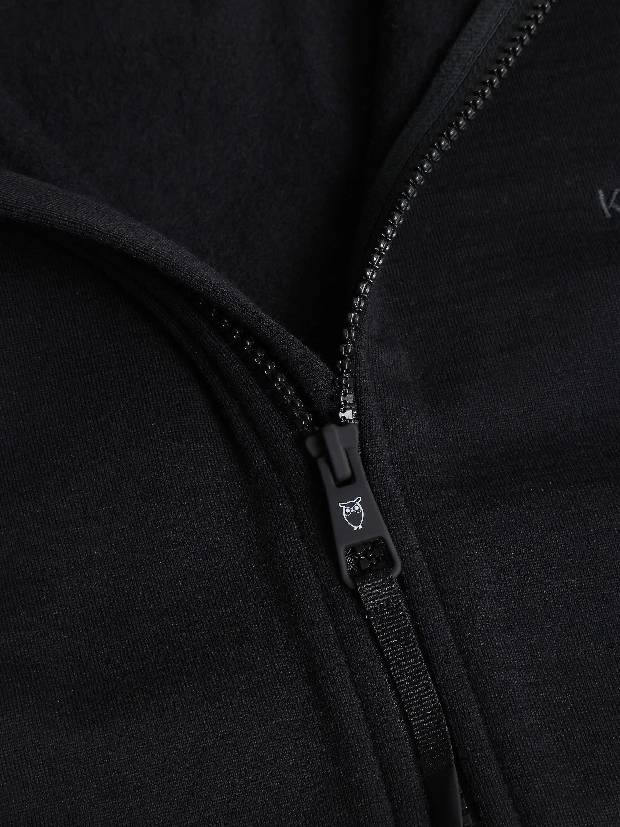 Dynamic wool fleece hoodie - Black Jet - Image 2