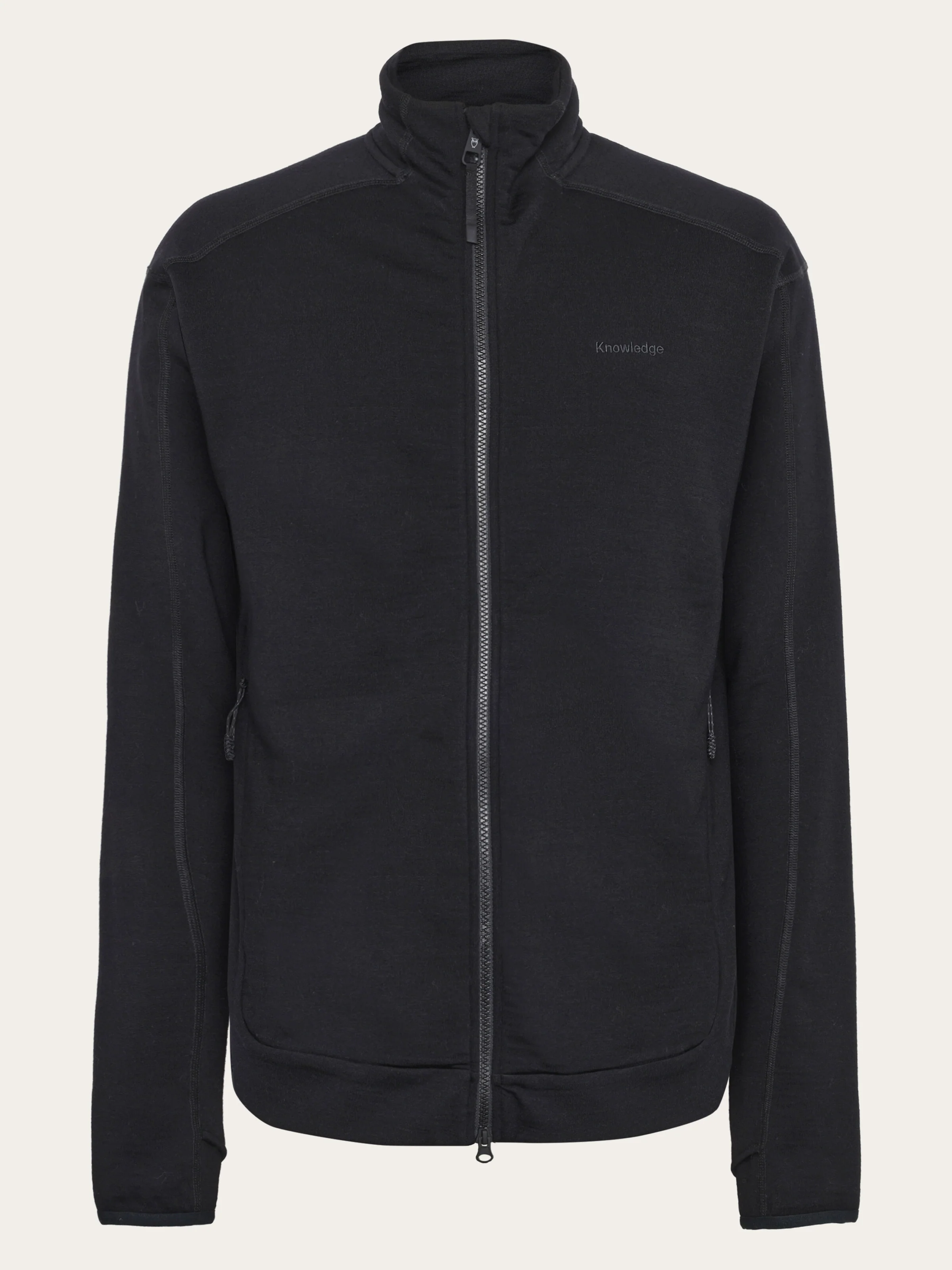 Dynamic wool fleece full zip - Black Jet