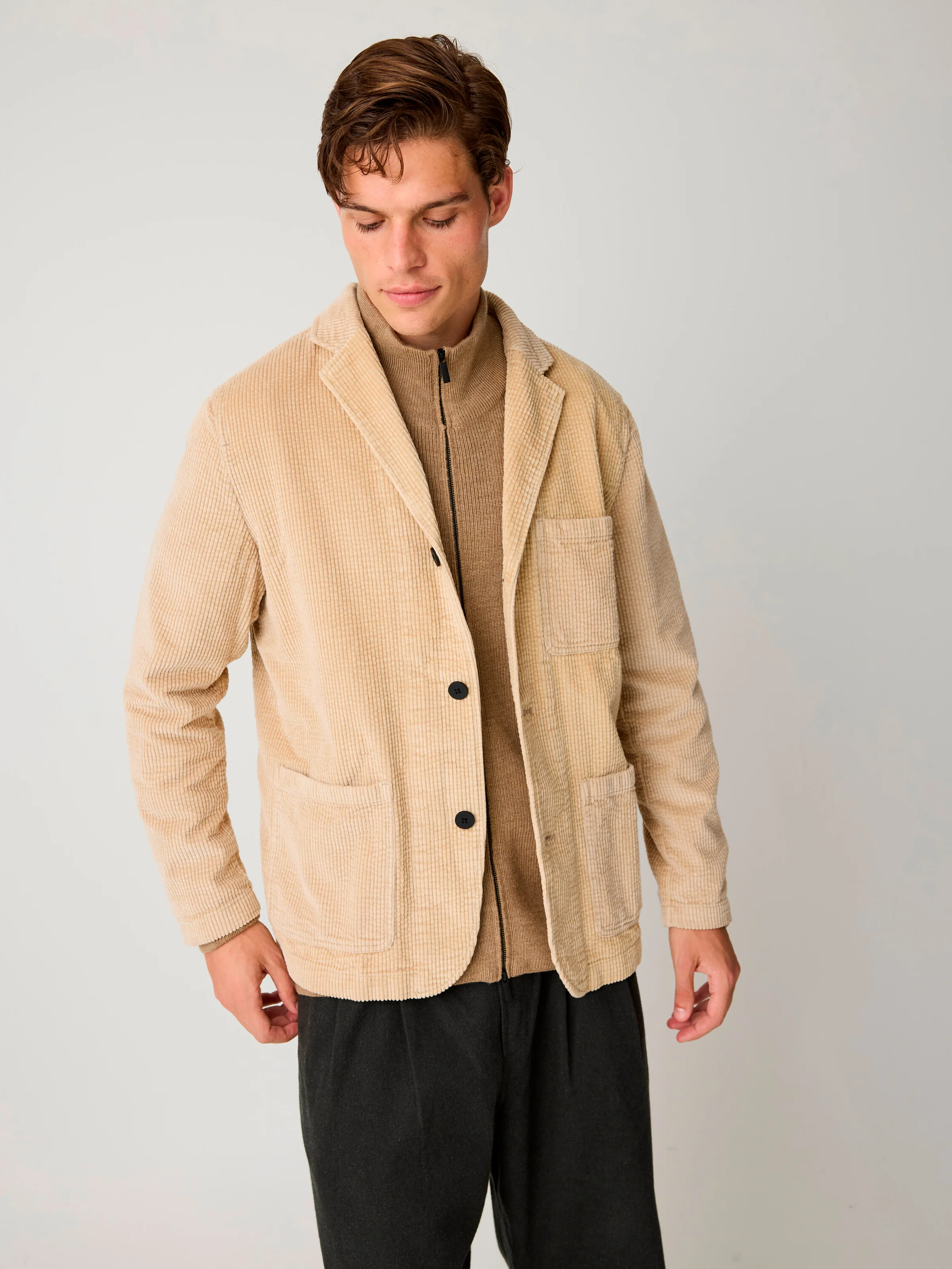 Corduroy blazer - Light feather gray - Image 4
