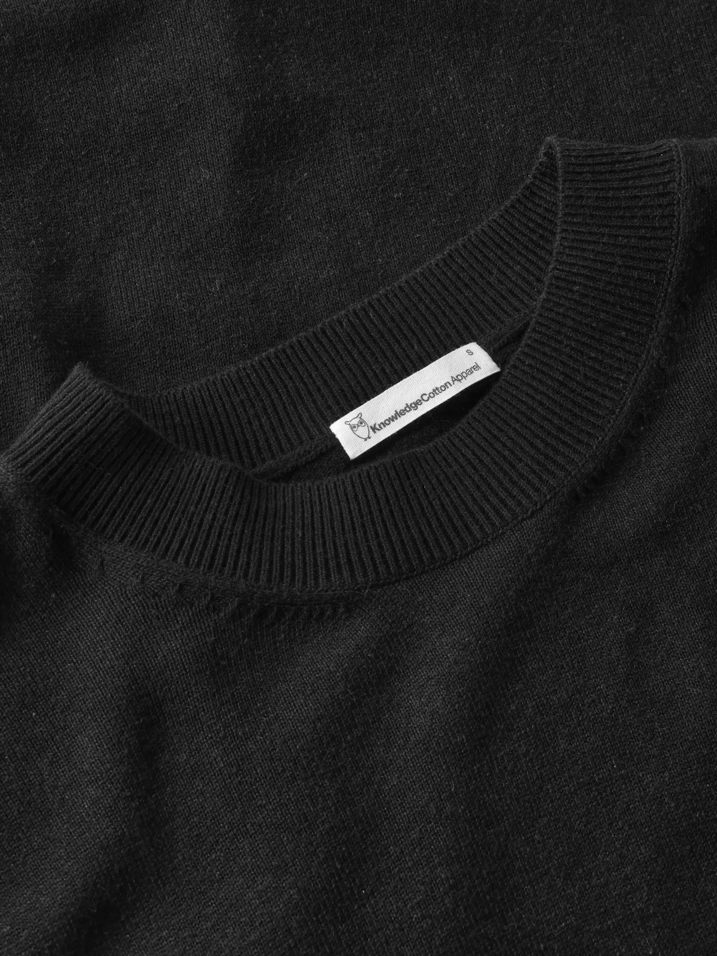 Cotton-blend sweater - Black Jet - Image 2