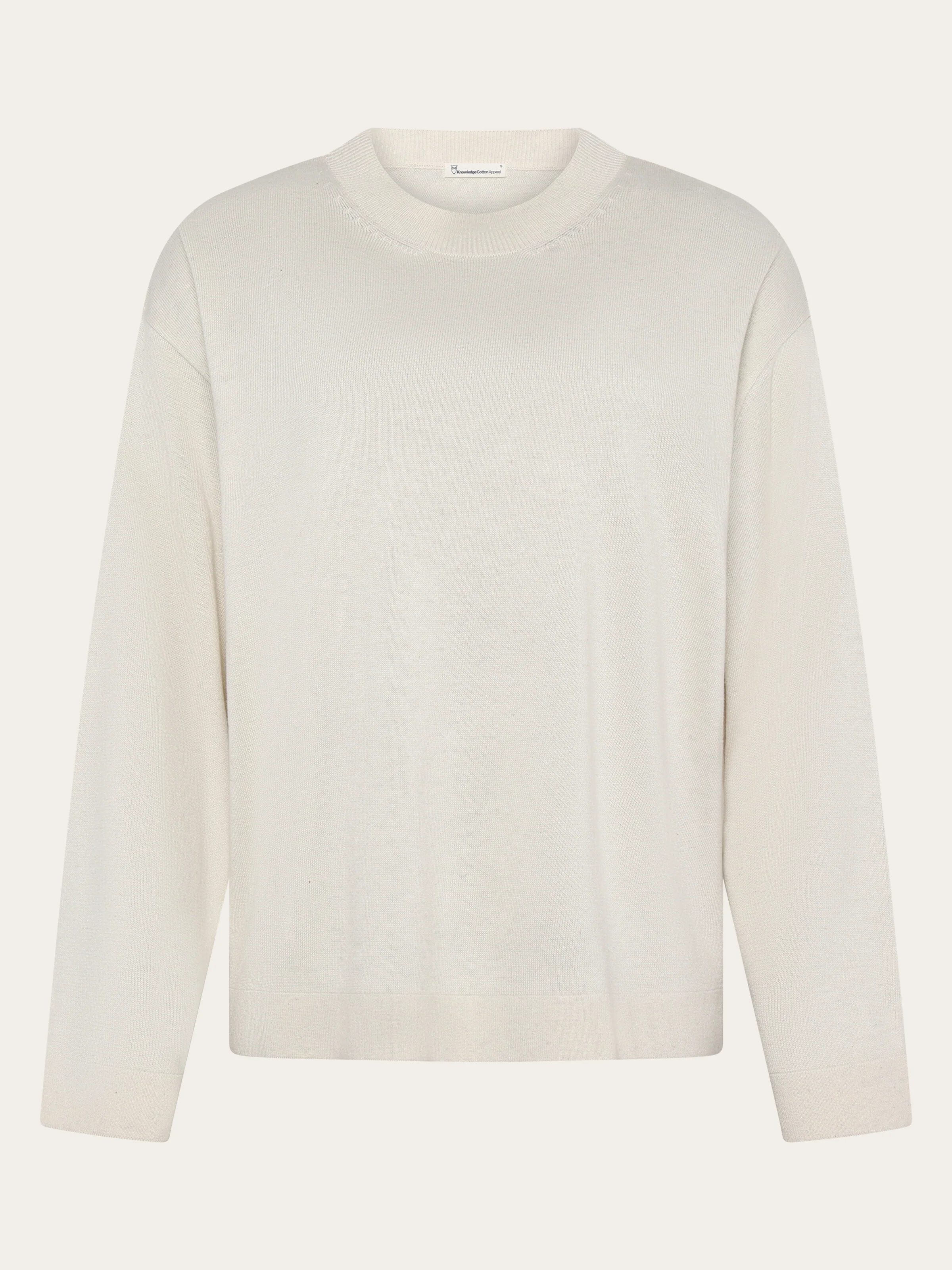 Cotton-blend sweater - Egret
