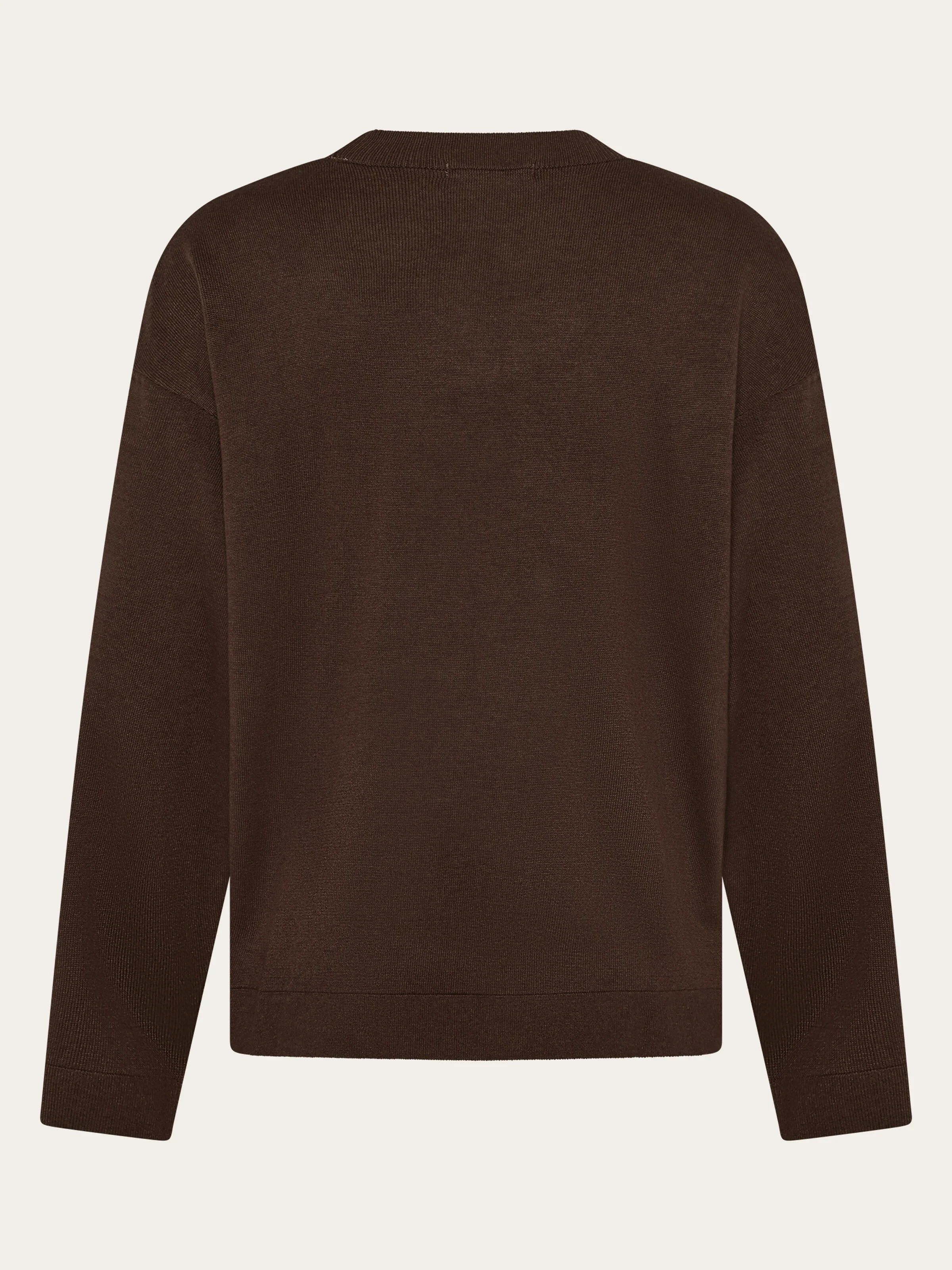 Cotton-blend sweater - Shaved Chocolate - Image 3