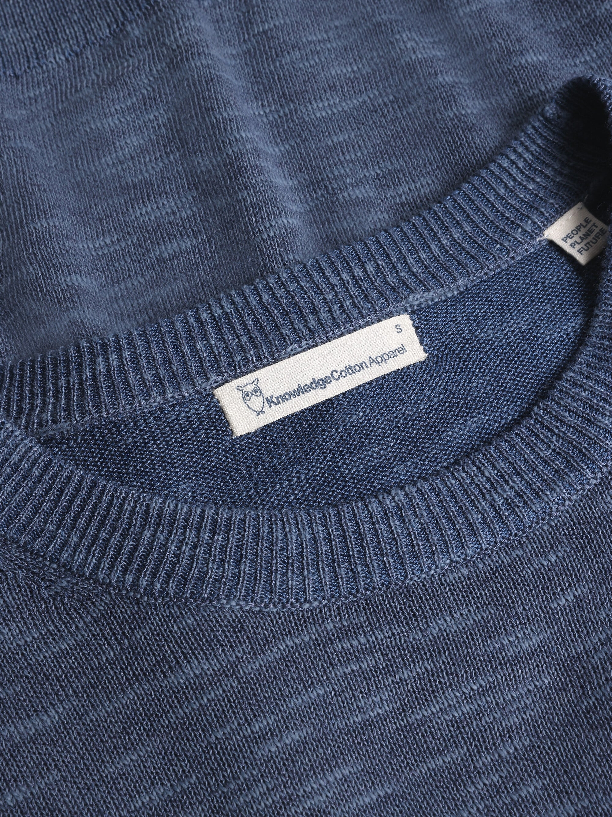 Crew neck knit Tencel™ - Vintage Indigo - Image 2