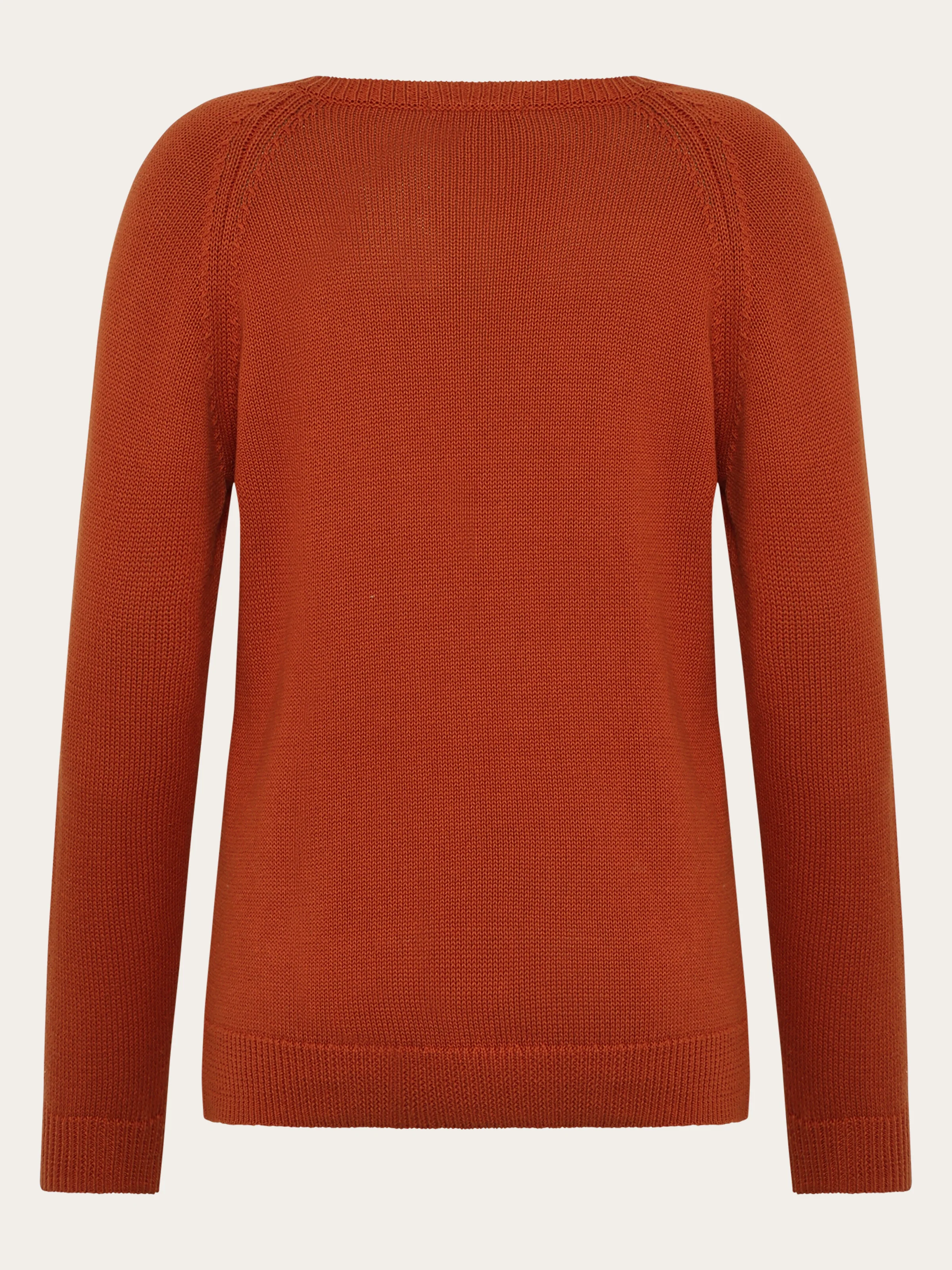 Crew neck sweater - Burnt Brick - Image 5