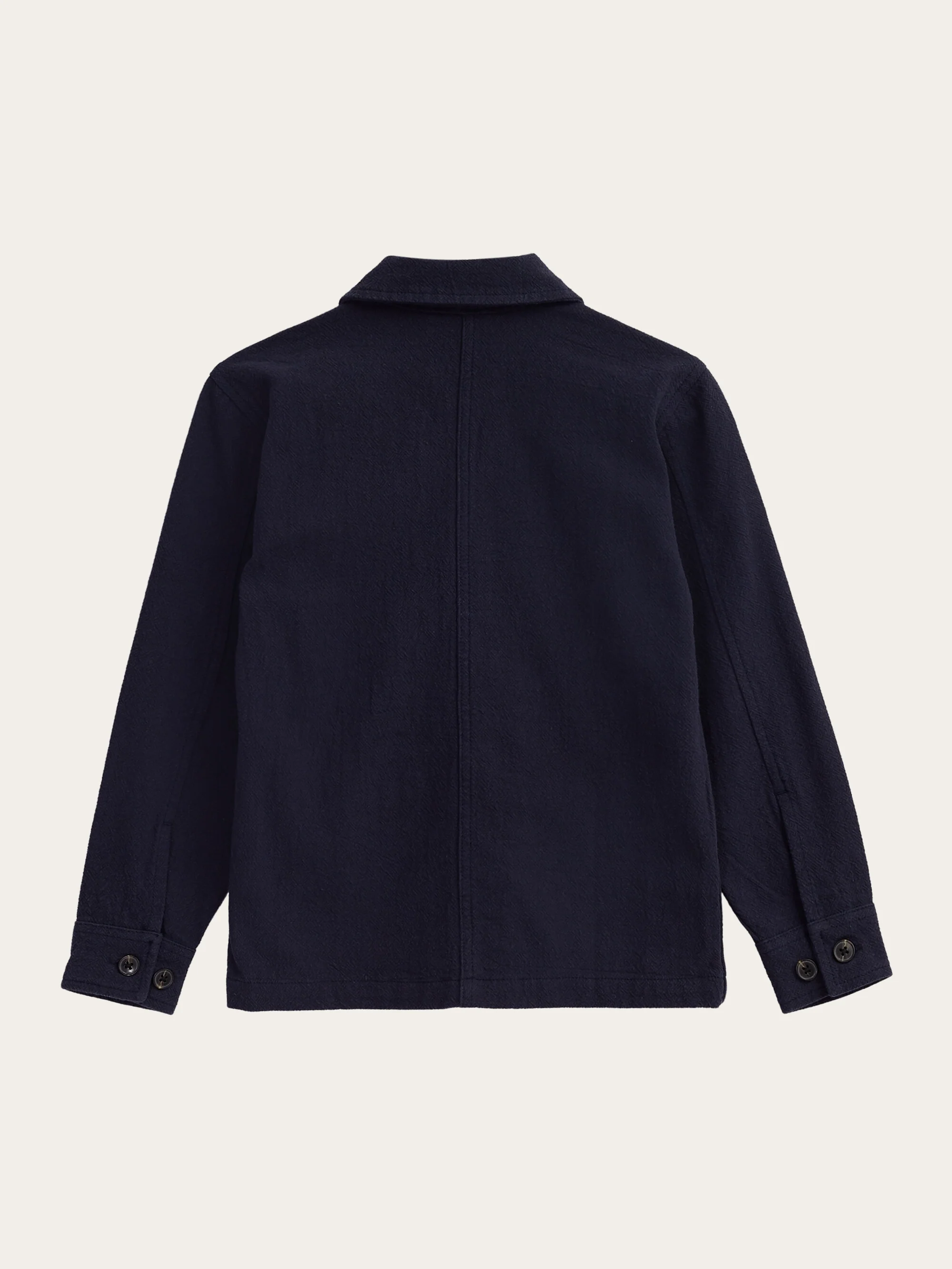 Crushed cotton overshirt - GOTS/Vegan - Total Eclipse - Image 5