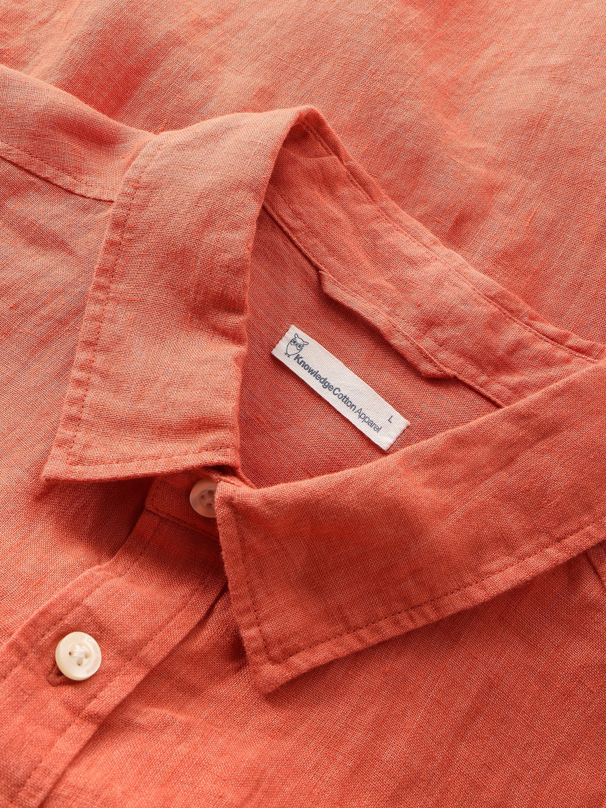 Custom fit linen shirt - Langoustino - Image 2