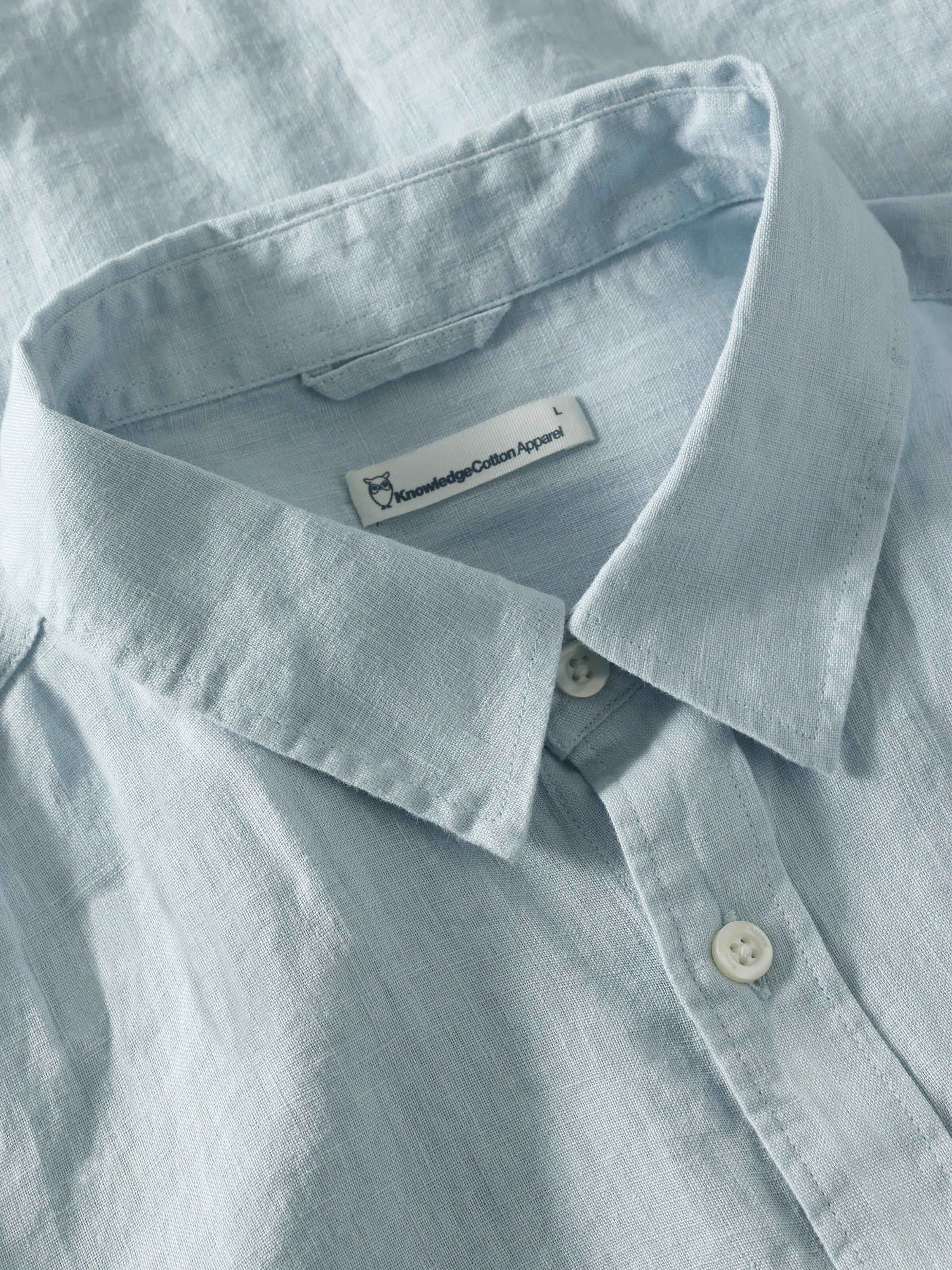 Custom fit linen shirt - Skyway - Image 3