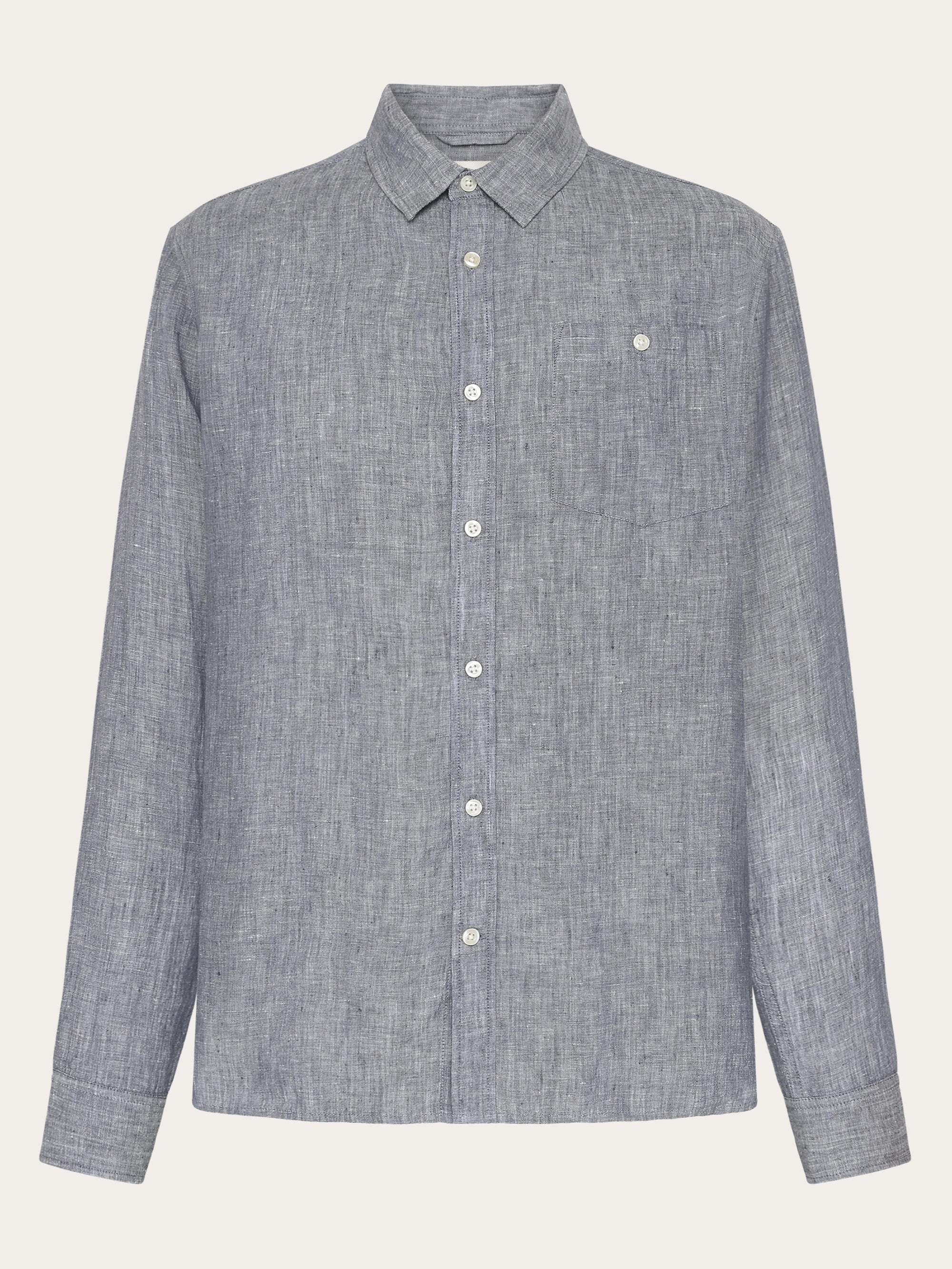 Custom fit linen shirt - Vintage Indigo