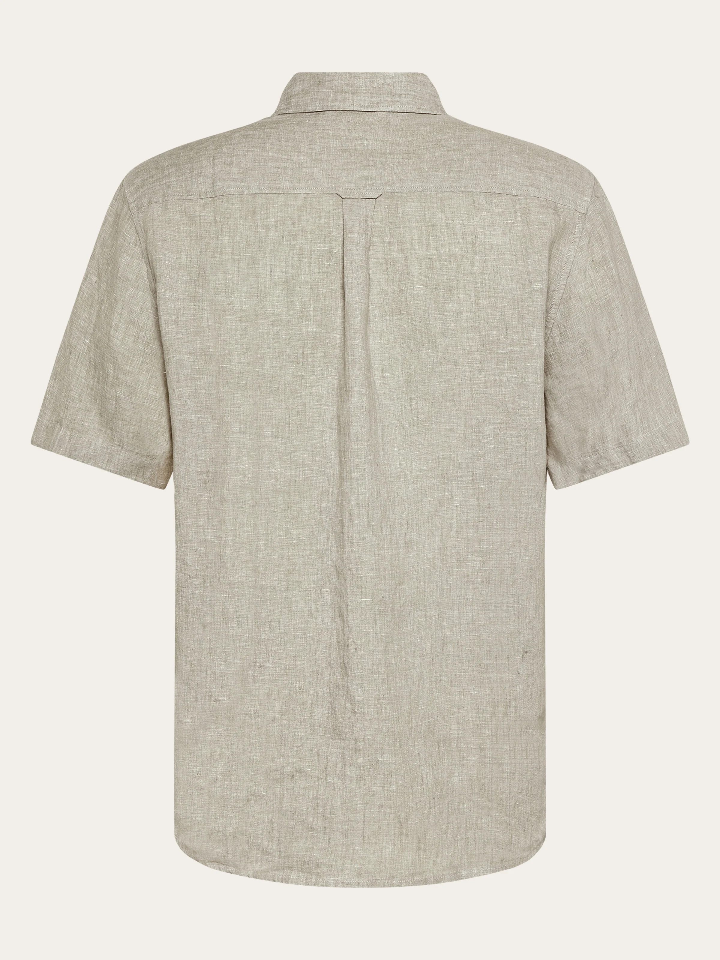 Custom fit linen short sleeve shirt - Yarndyed Twill - Image 3