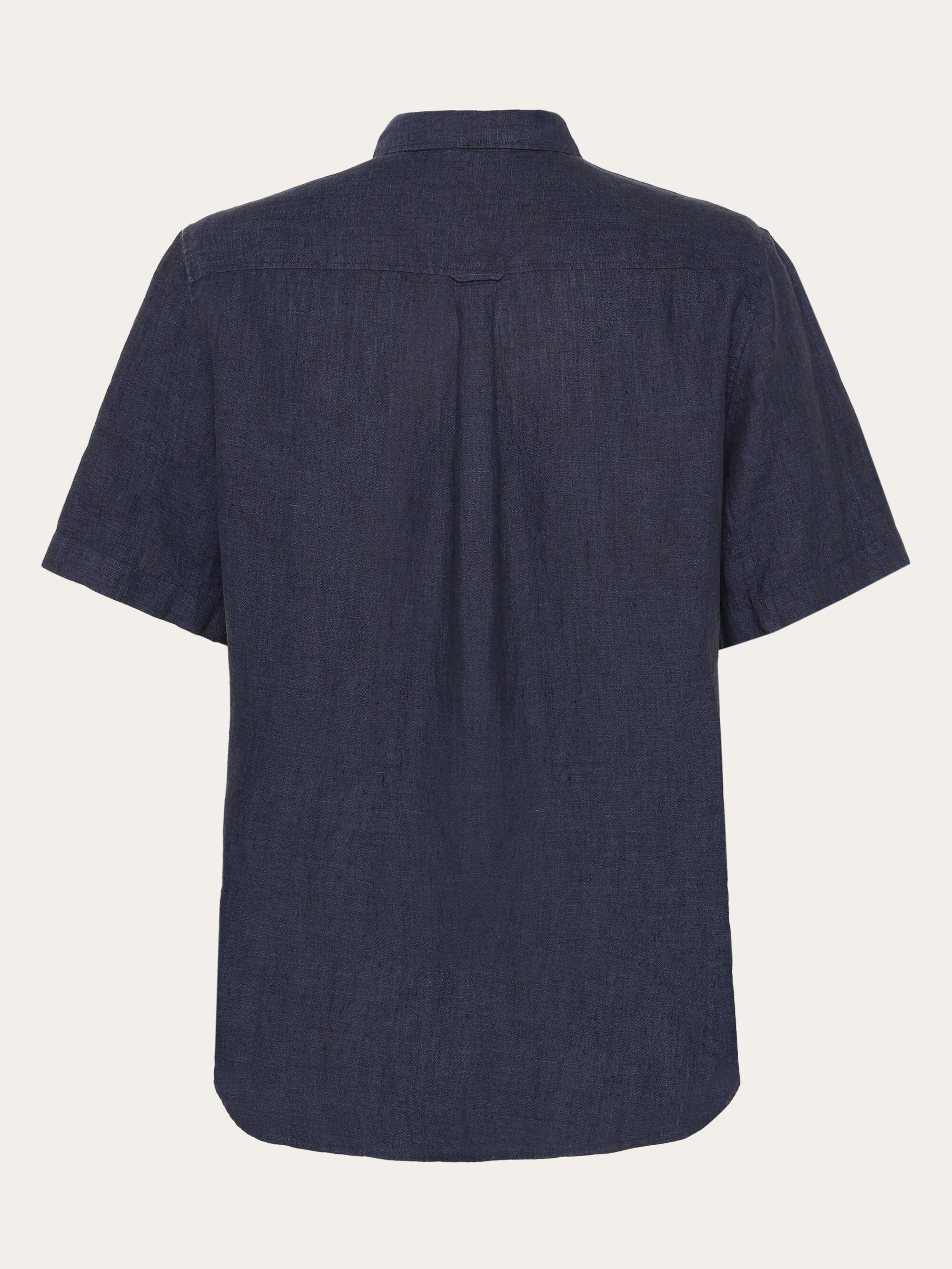 Custom fit linen short sleeve shirt - Yarndyed Total Eclipse - Image 7