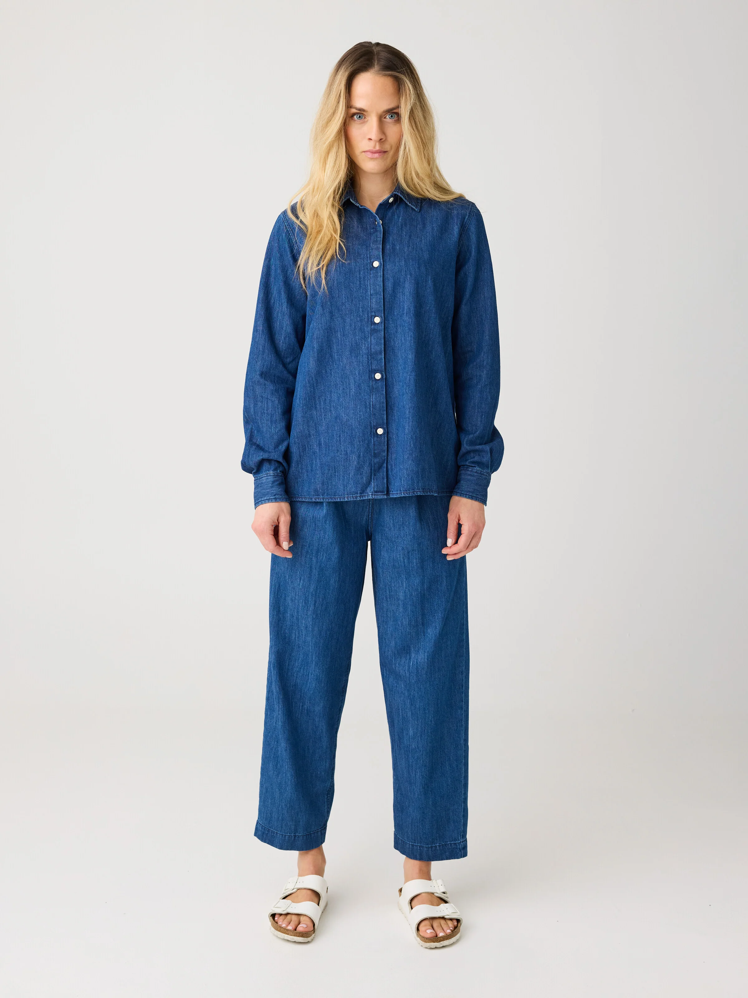 Denim pants - Dark Blue denim - Image 2