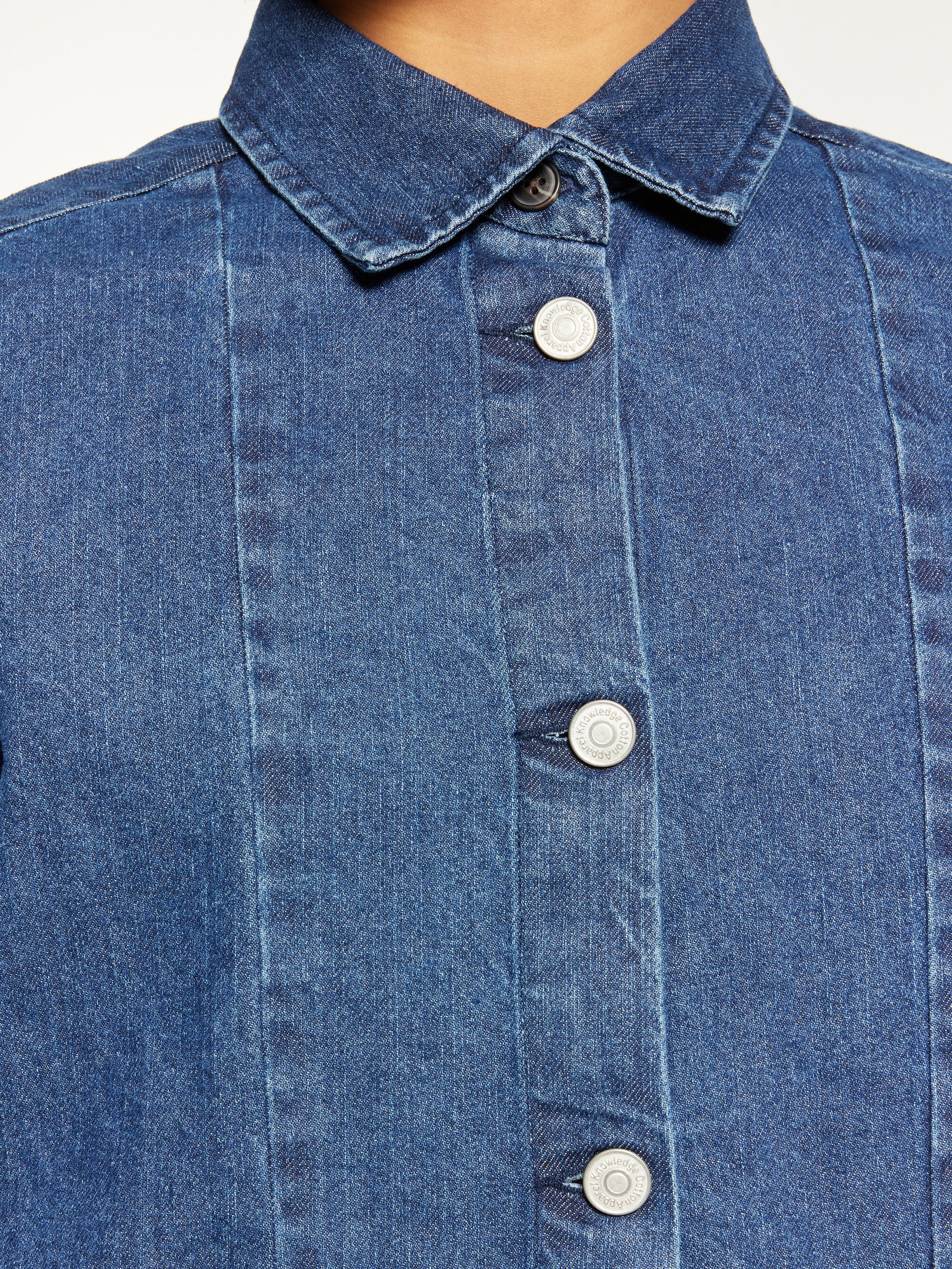 Denim shirt - GOTS/Vegan - Dark Blue denim - Image 5