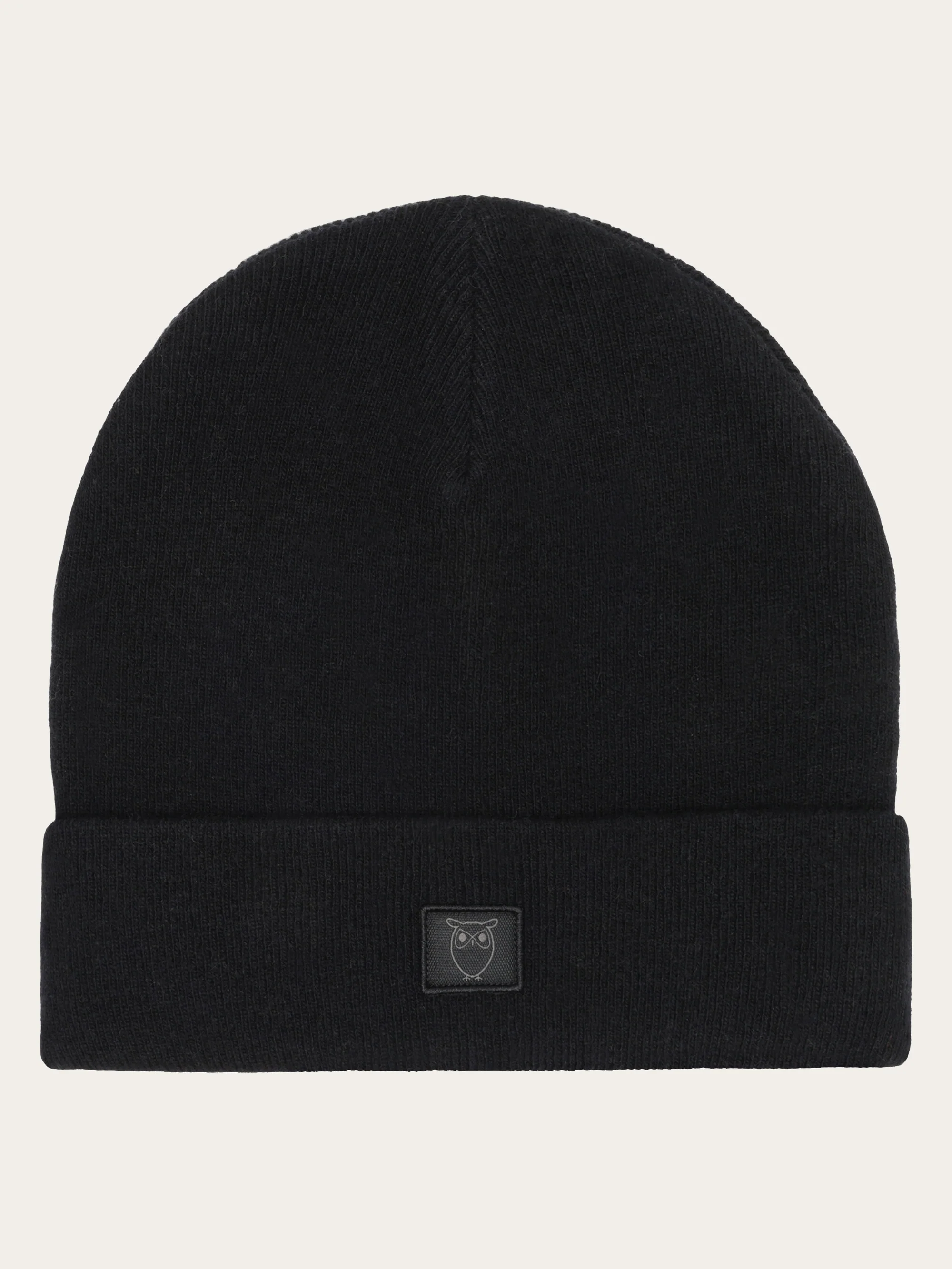 Double layer wool beanie - Black Jet - Image 3