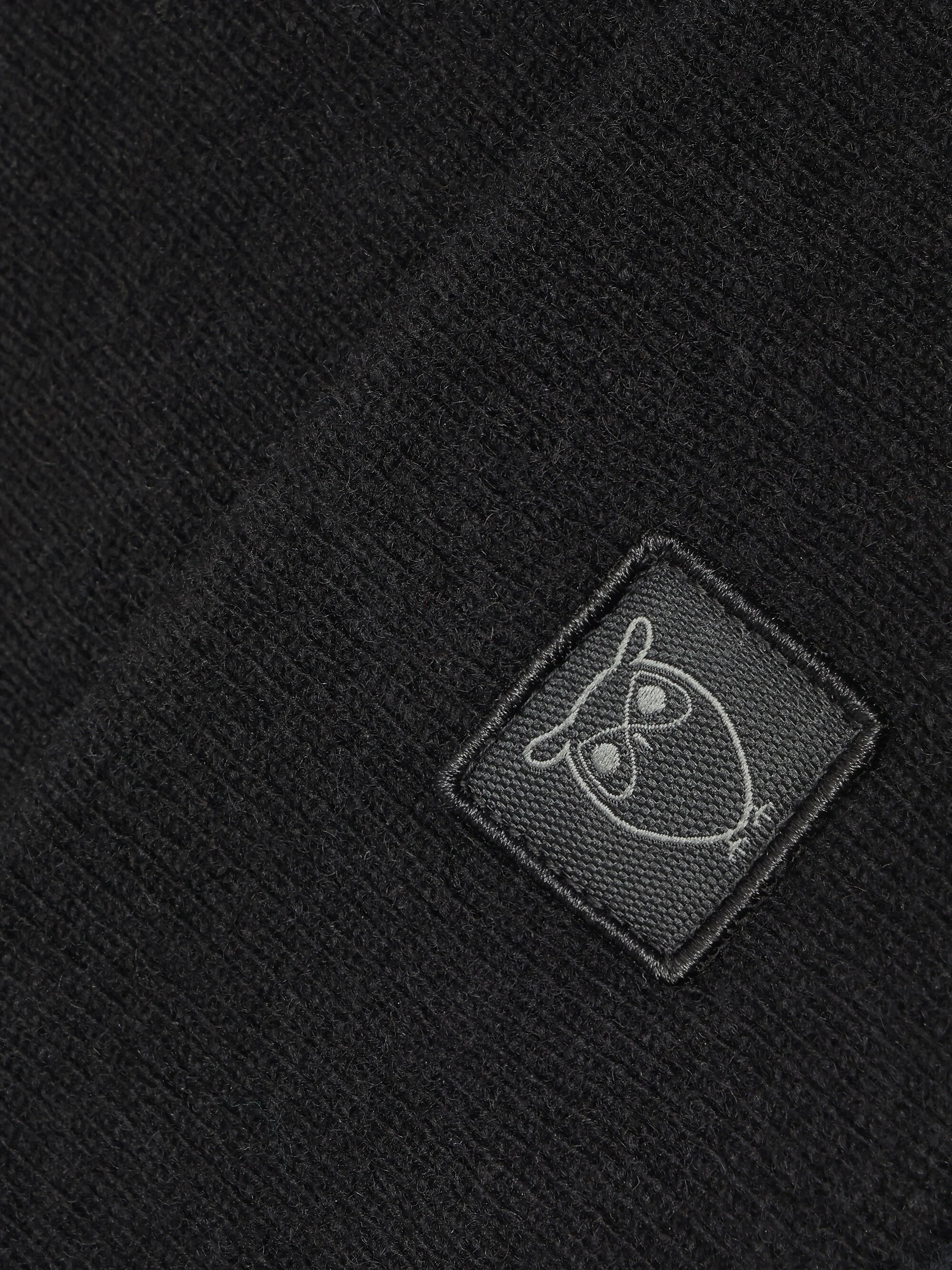 Double layer wool beanie - Black Jet - Image 9