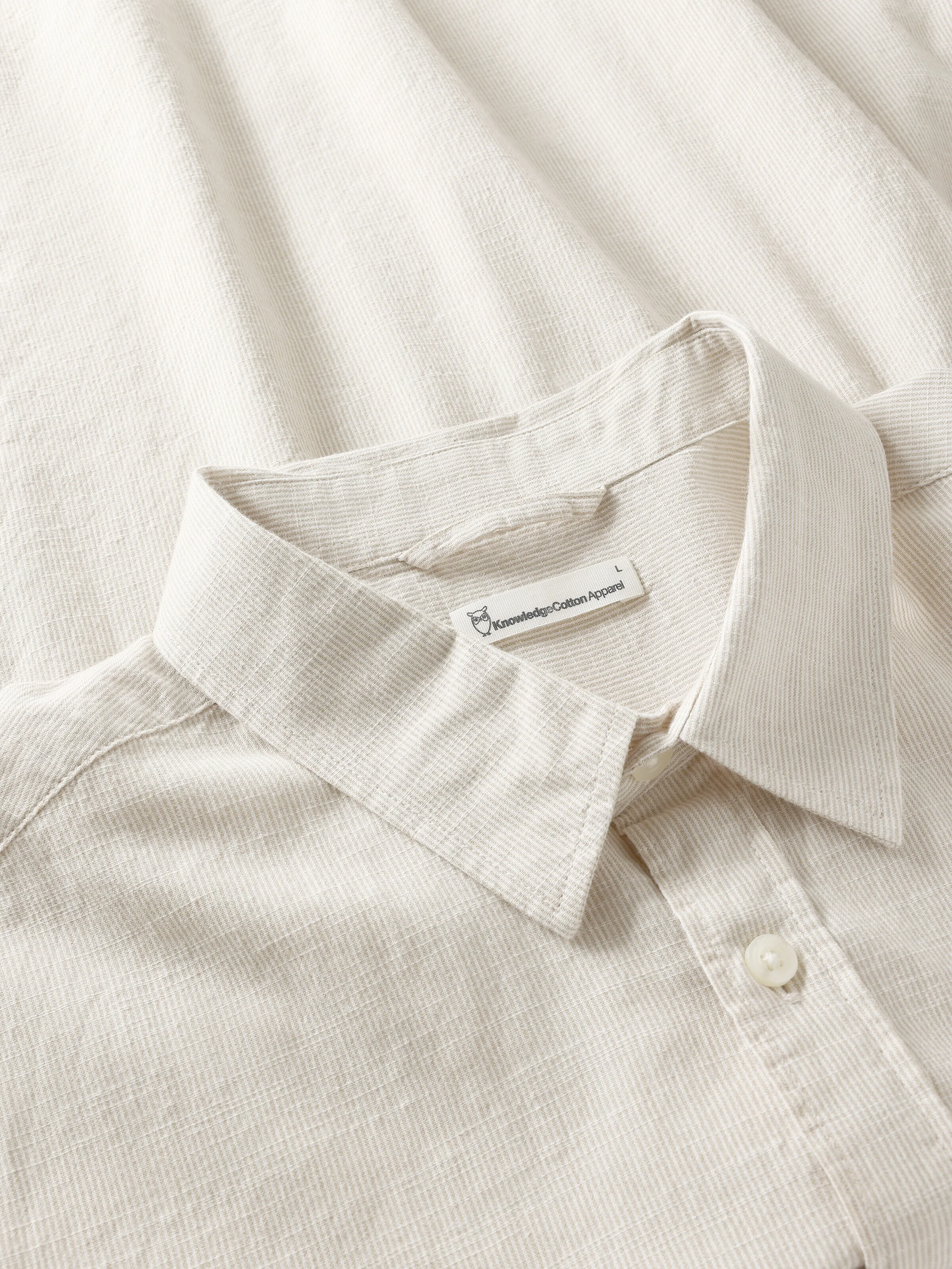 Dune regular stripe shirt - Creme Stripe - Image 2