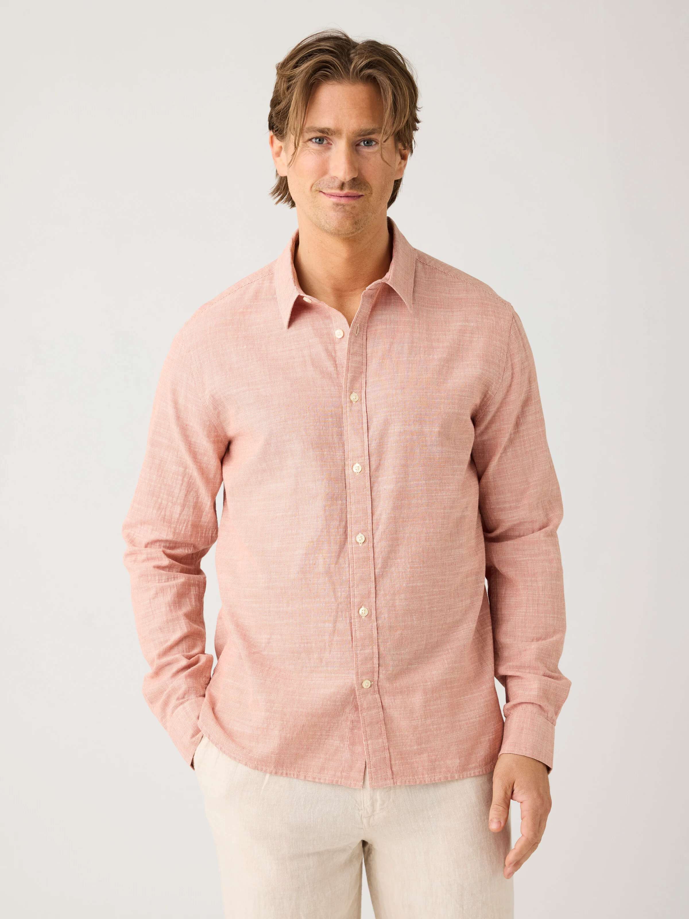 Dune regular stripe shirt - Red Stripe - Image 2