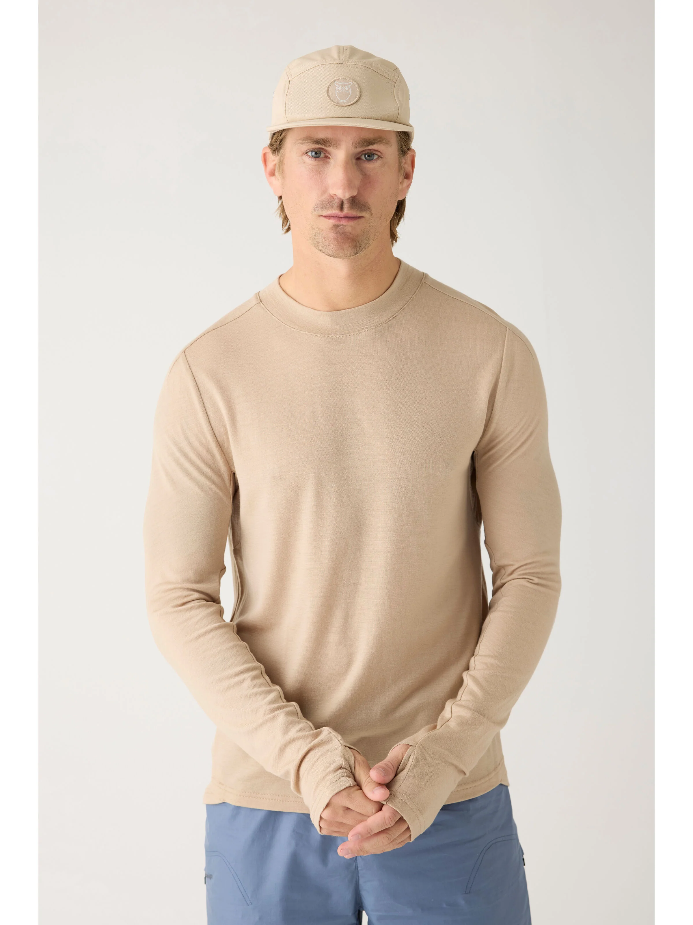 Dynamic wool long sleeve t-shirt - Light feather gray - Image 2