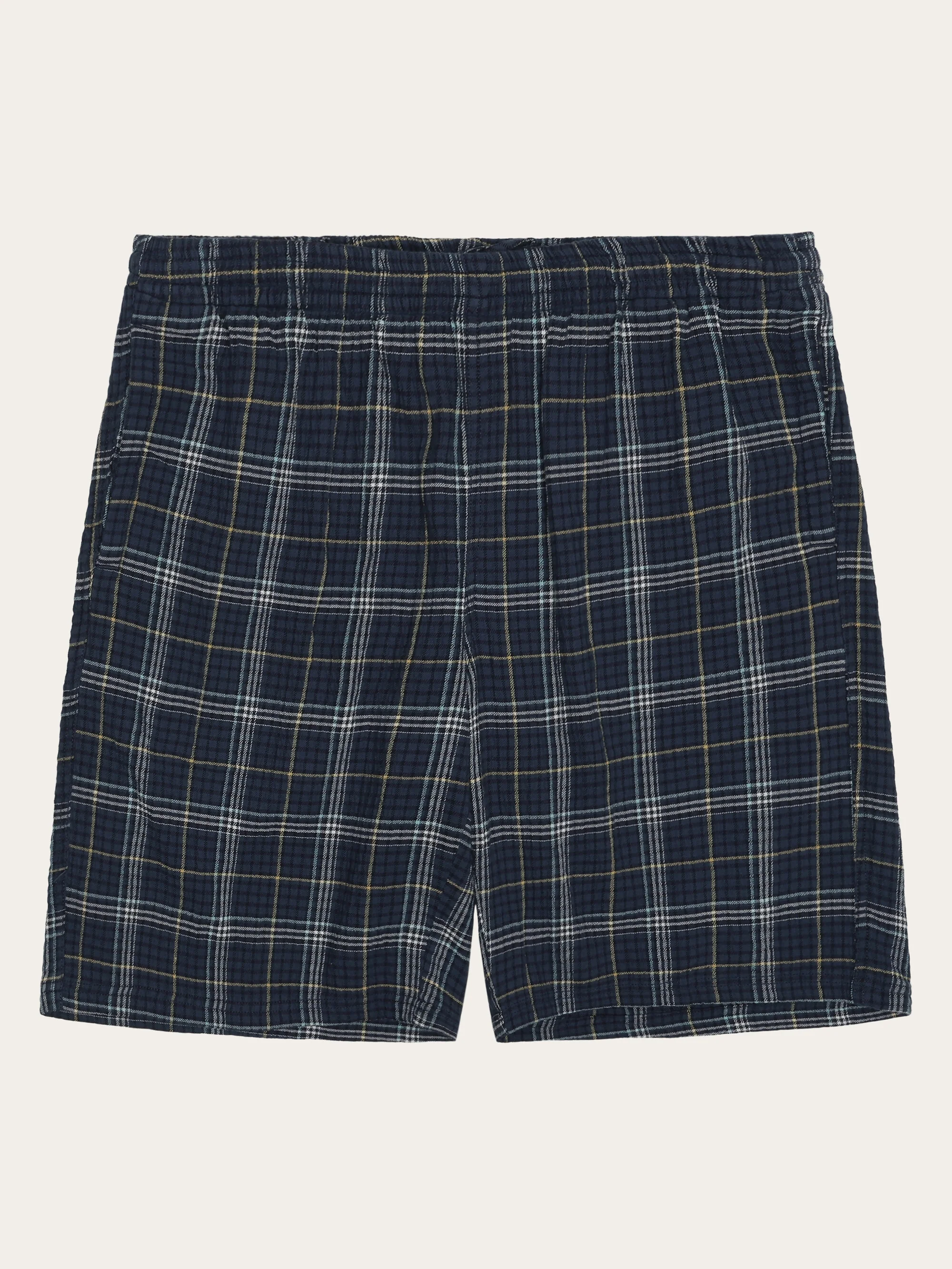 FIG checkered shorts - GOTS/Vegan - blue check