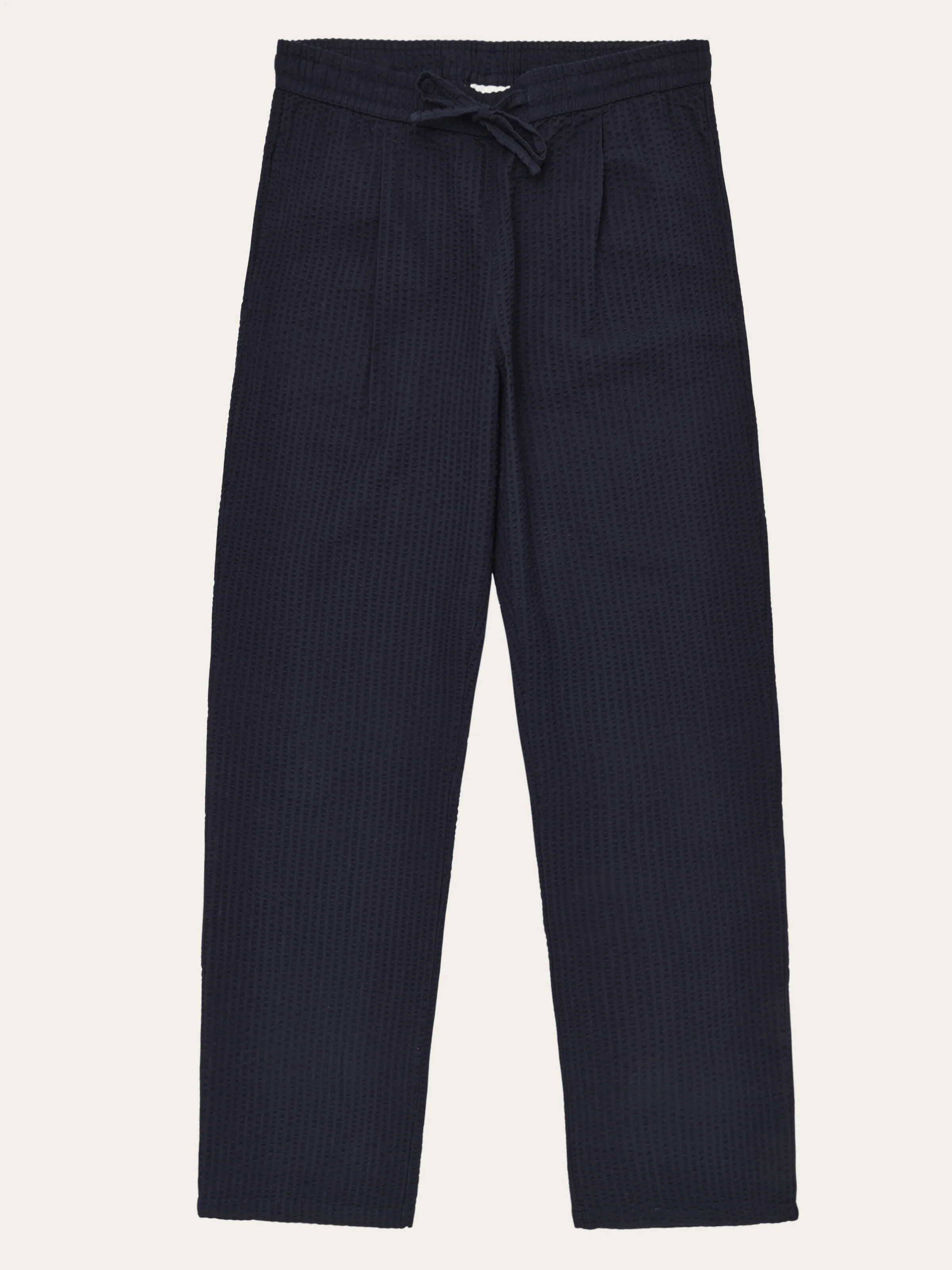 Fig loose seersucker pants - Night Sky