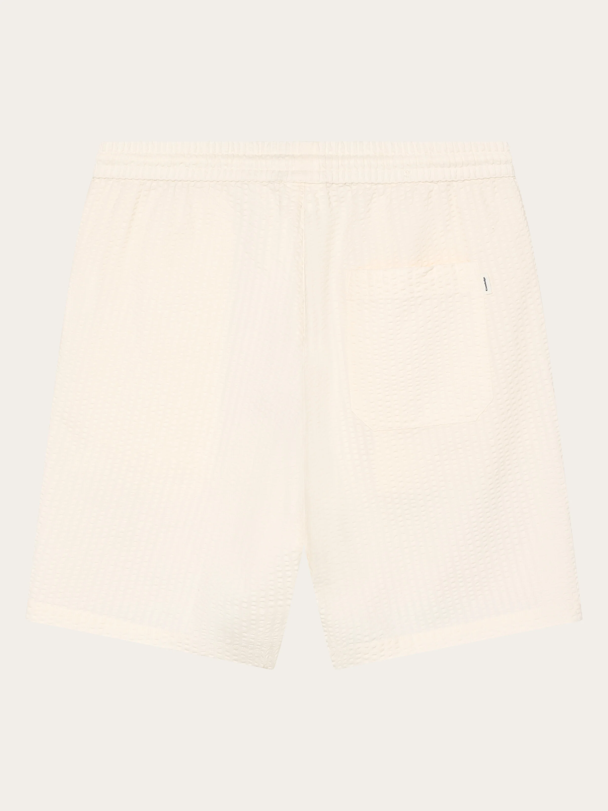 Fig loose seersucker shorts - Egret - Image 4