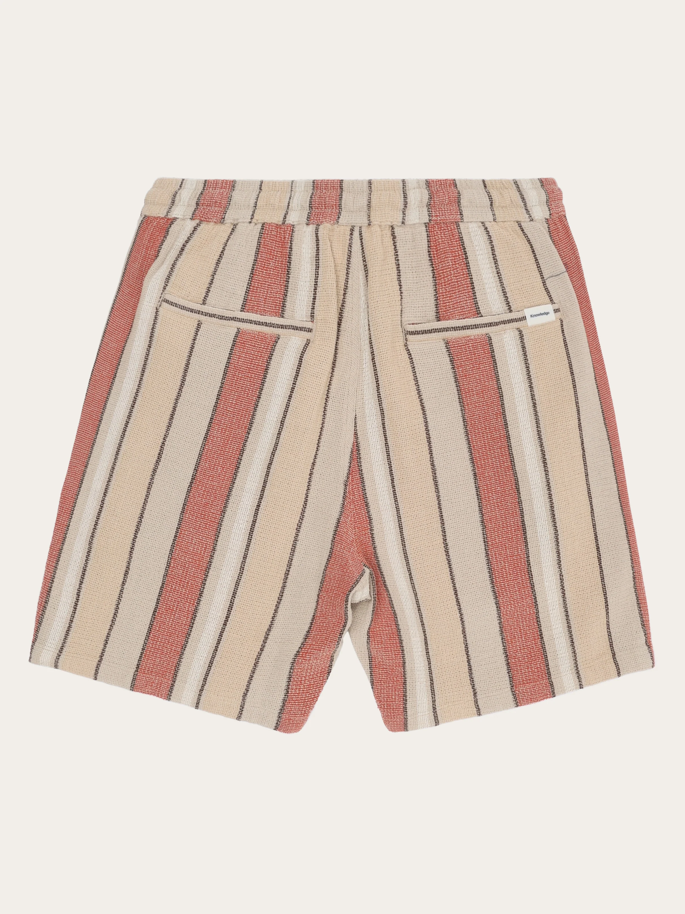 Fig loose striped shorts - Red Stripe - Image 4