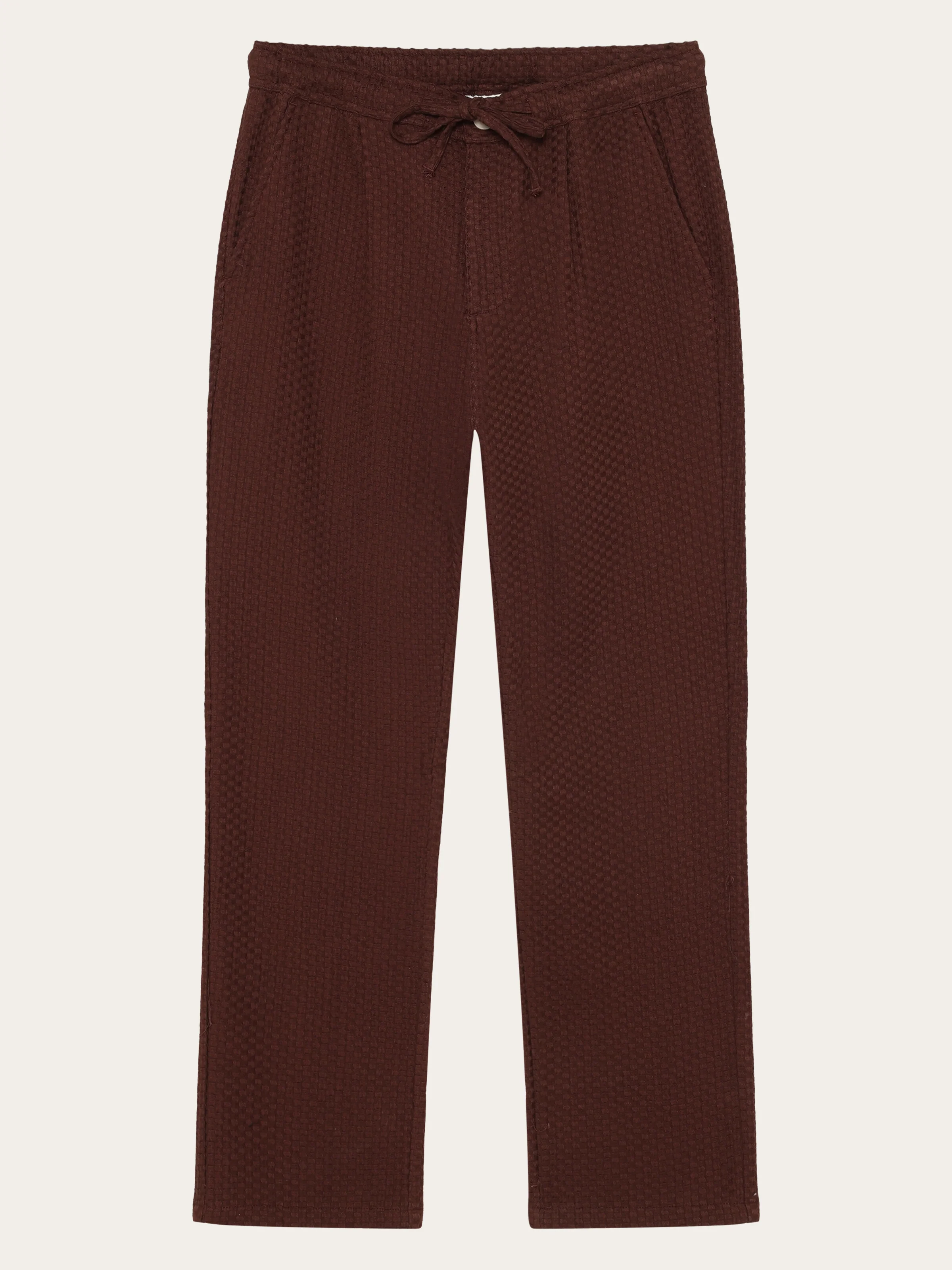 Fig loose structure pants - Shaved Chocolate