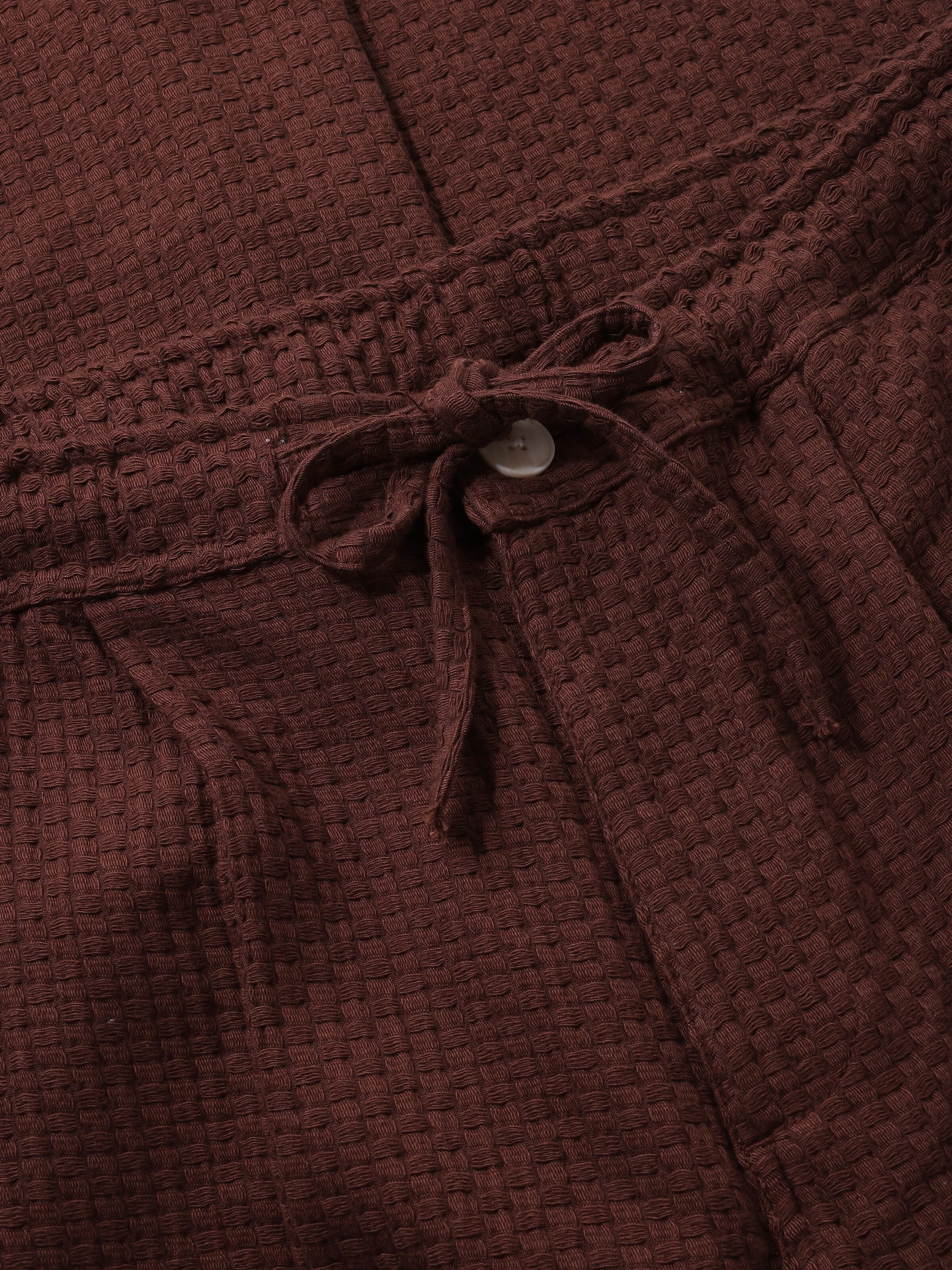 Fig loose structure pants - Shaved Chocolate - Image 6