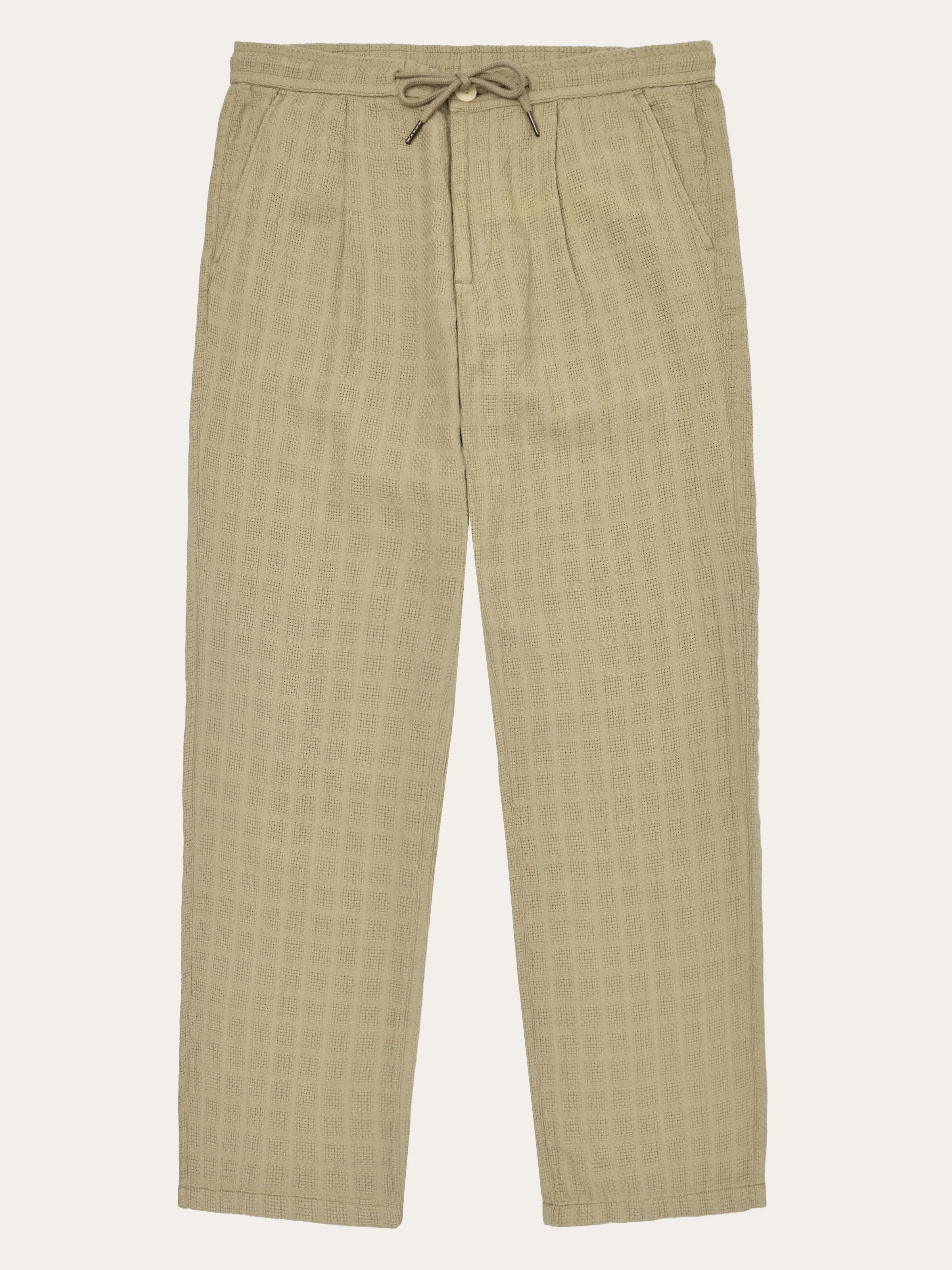 Fig loose structure pants - Twill