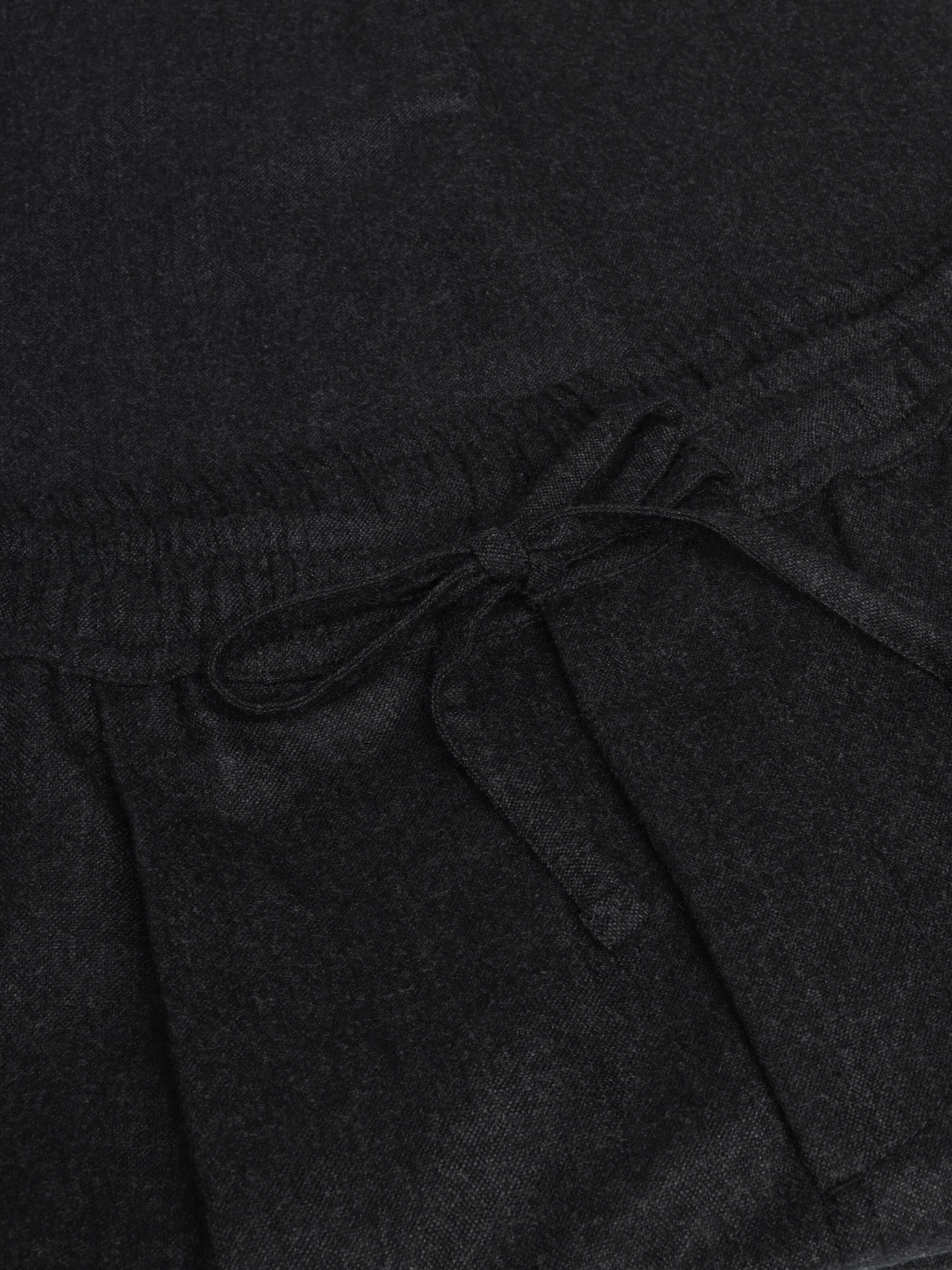 Fig comfort wool pants - Dark Grey Melange - Image 2
