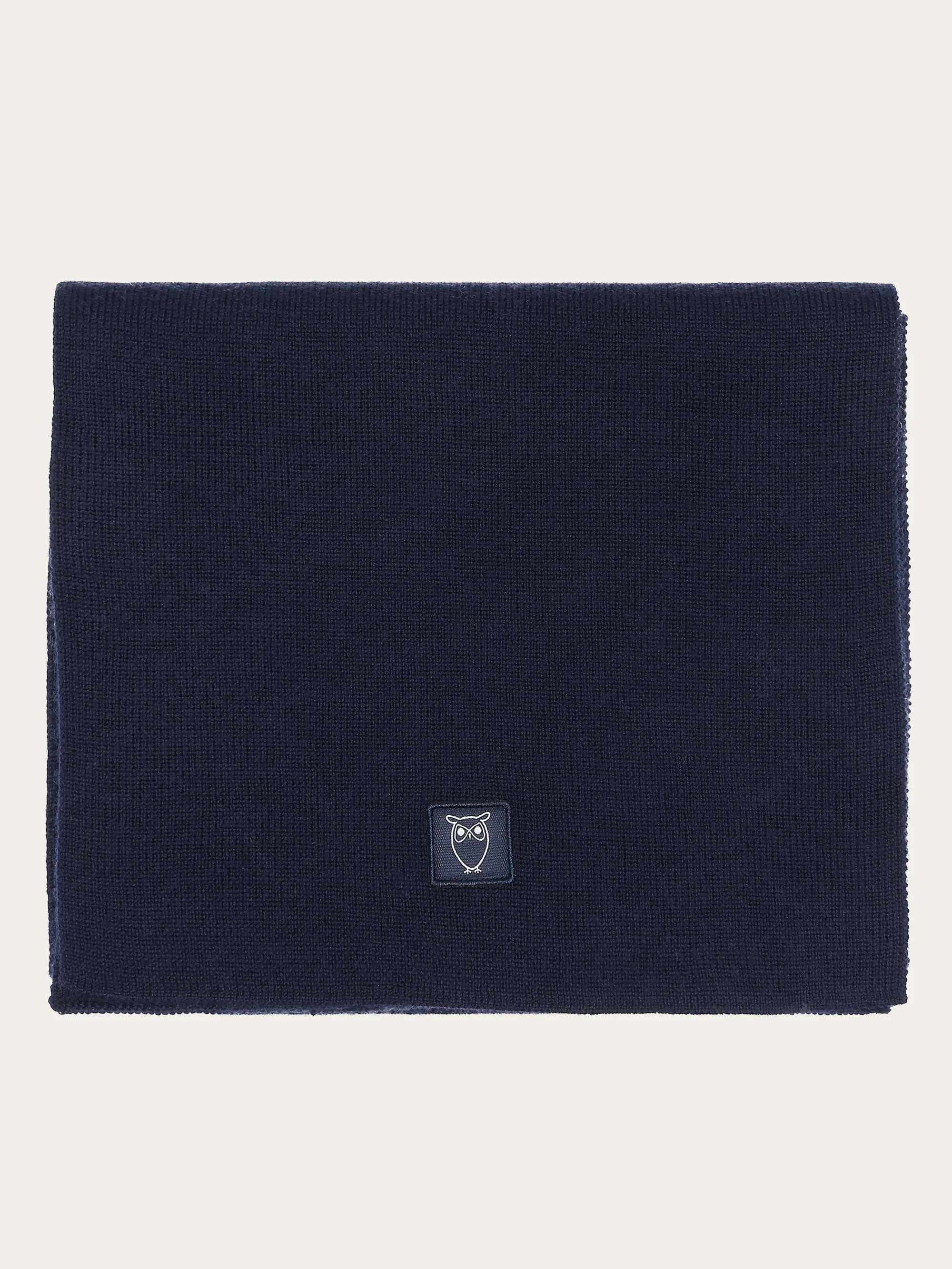 Merino badge scarf - Total Eclipse