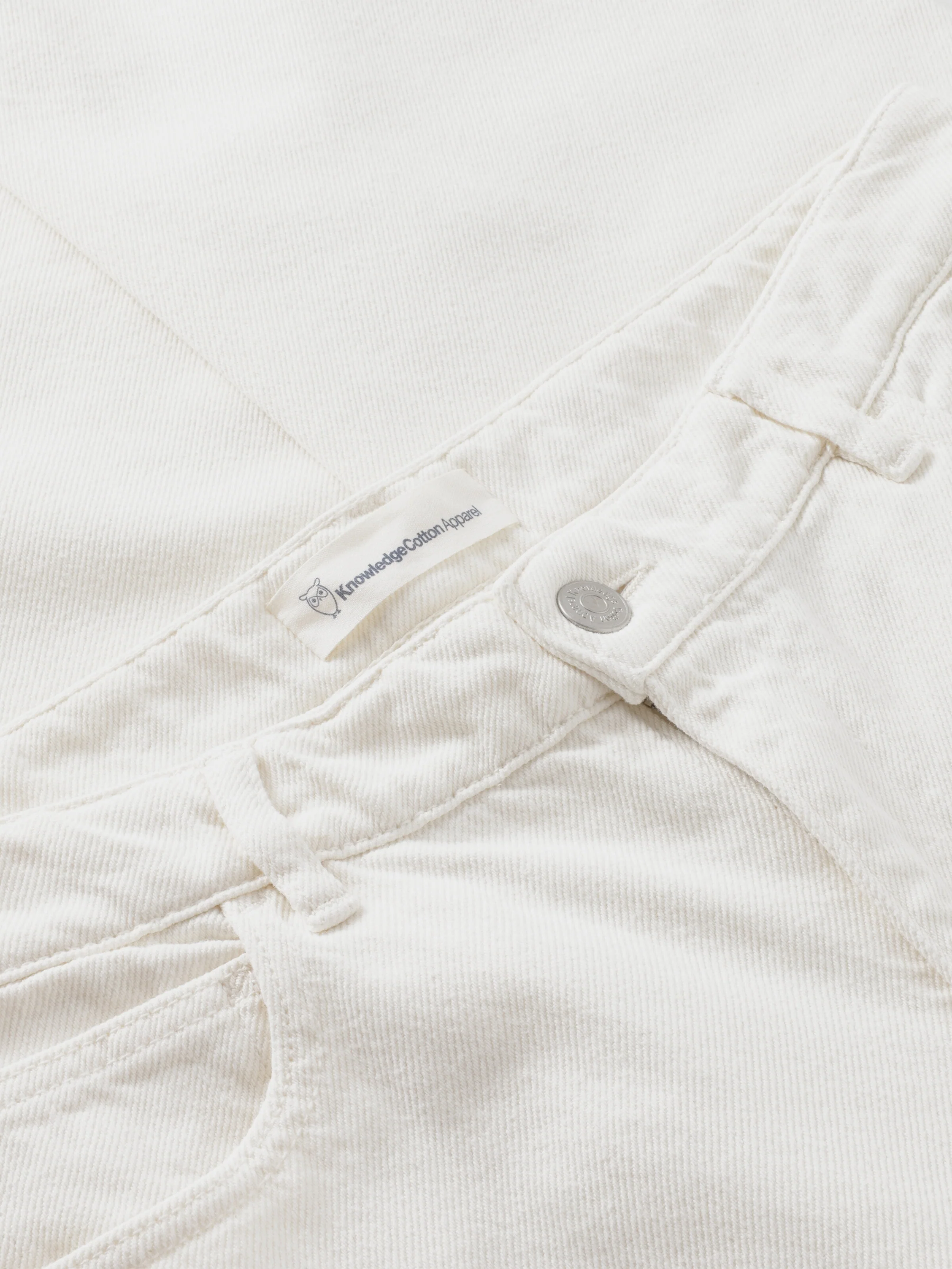 Flint wide twill pants - Egret - Image 4