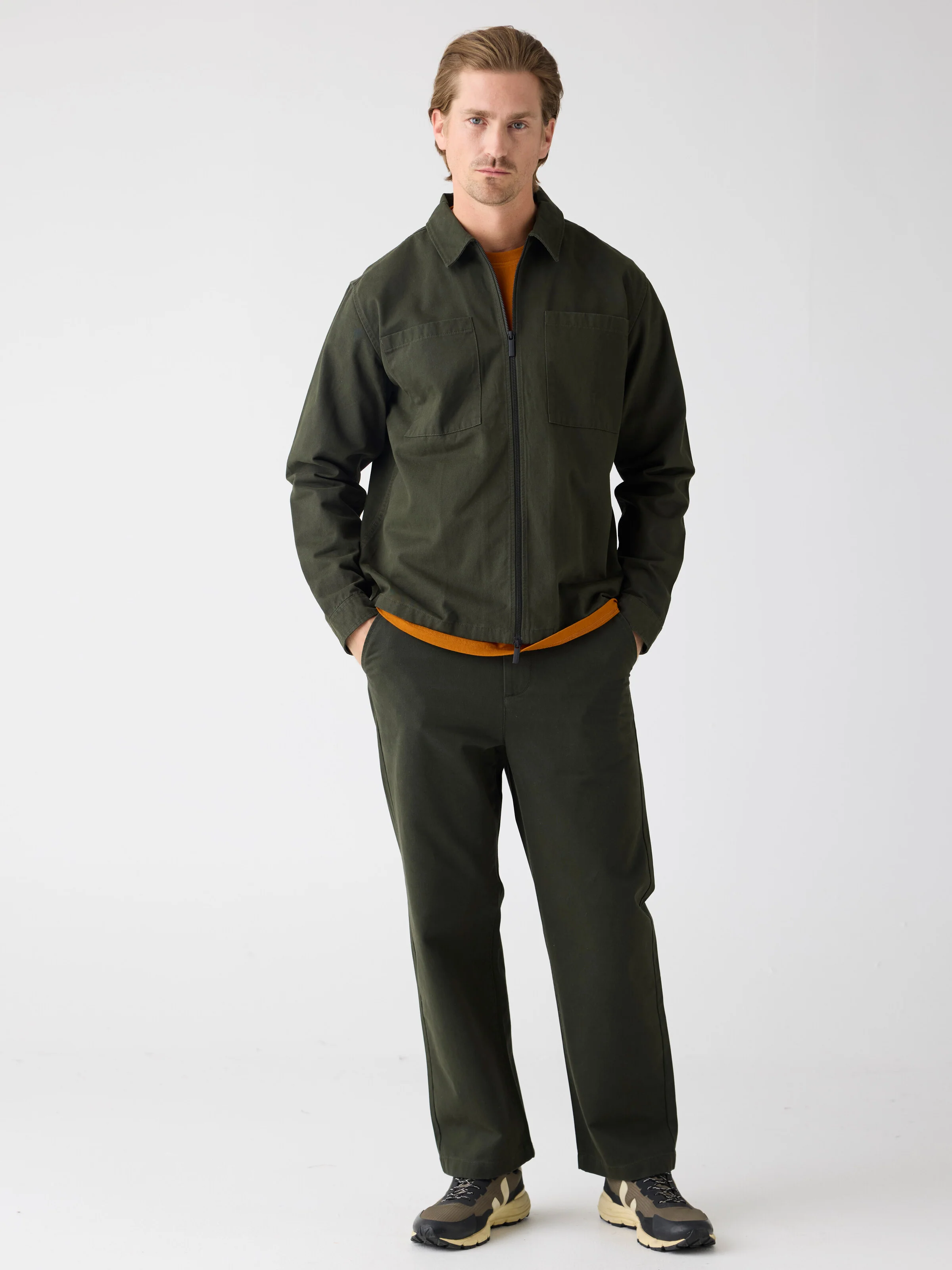 Flint wide chino pants - Forest Night - Image 2